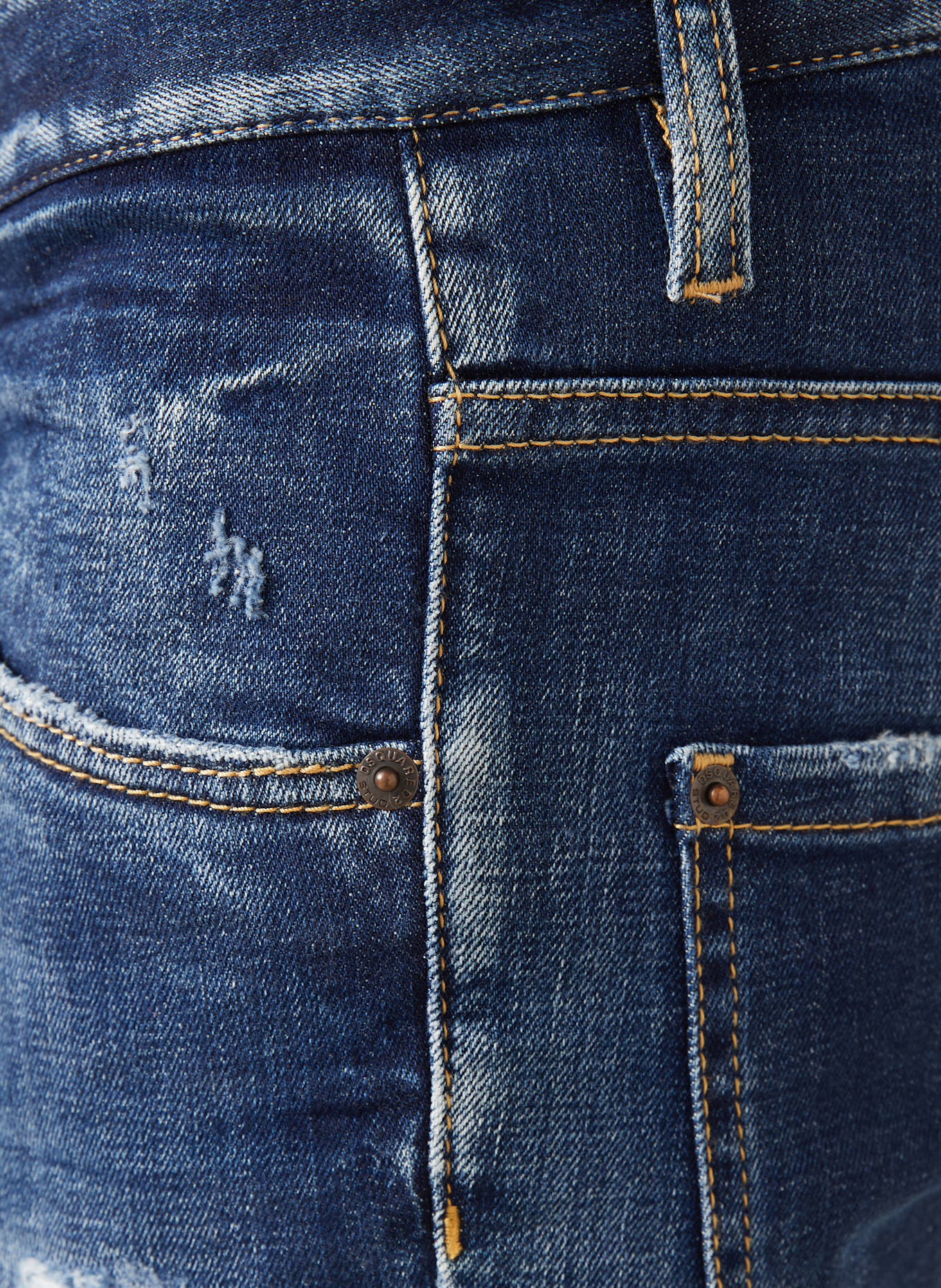 DSQUARED2 Jeansy slim fit: 470 NAVY BLUE