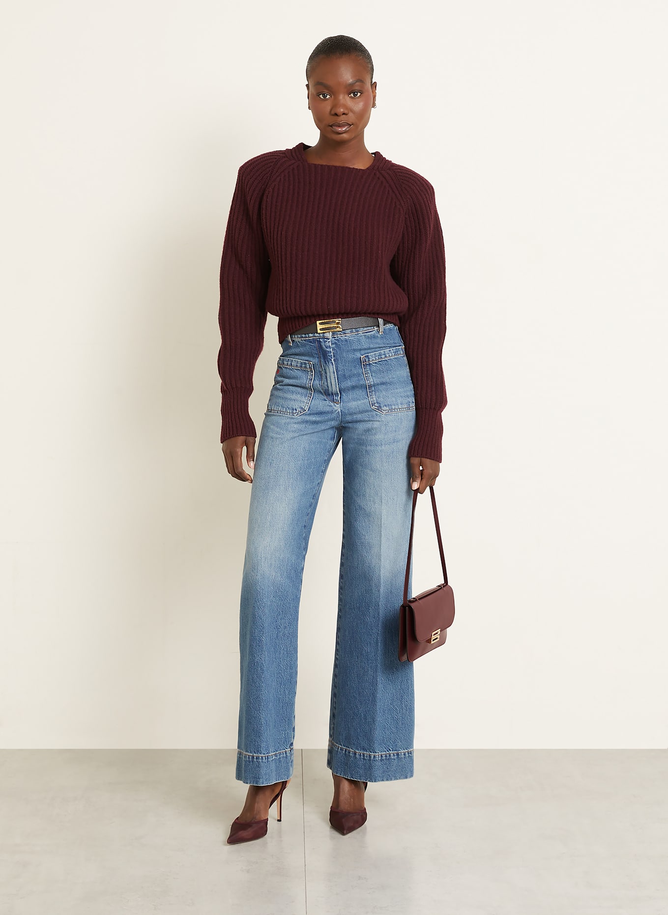 VICTORIA BECKHAM Handtasche DORIAN MEDIUM: DUNKELROT