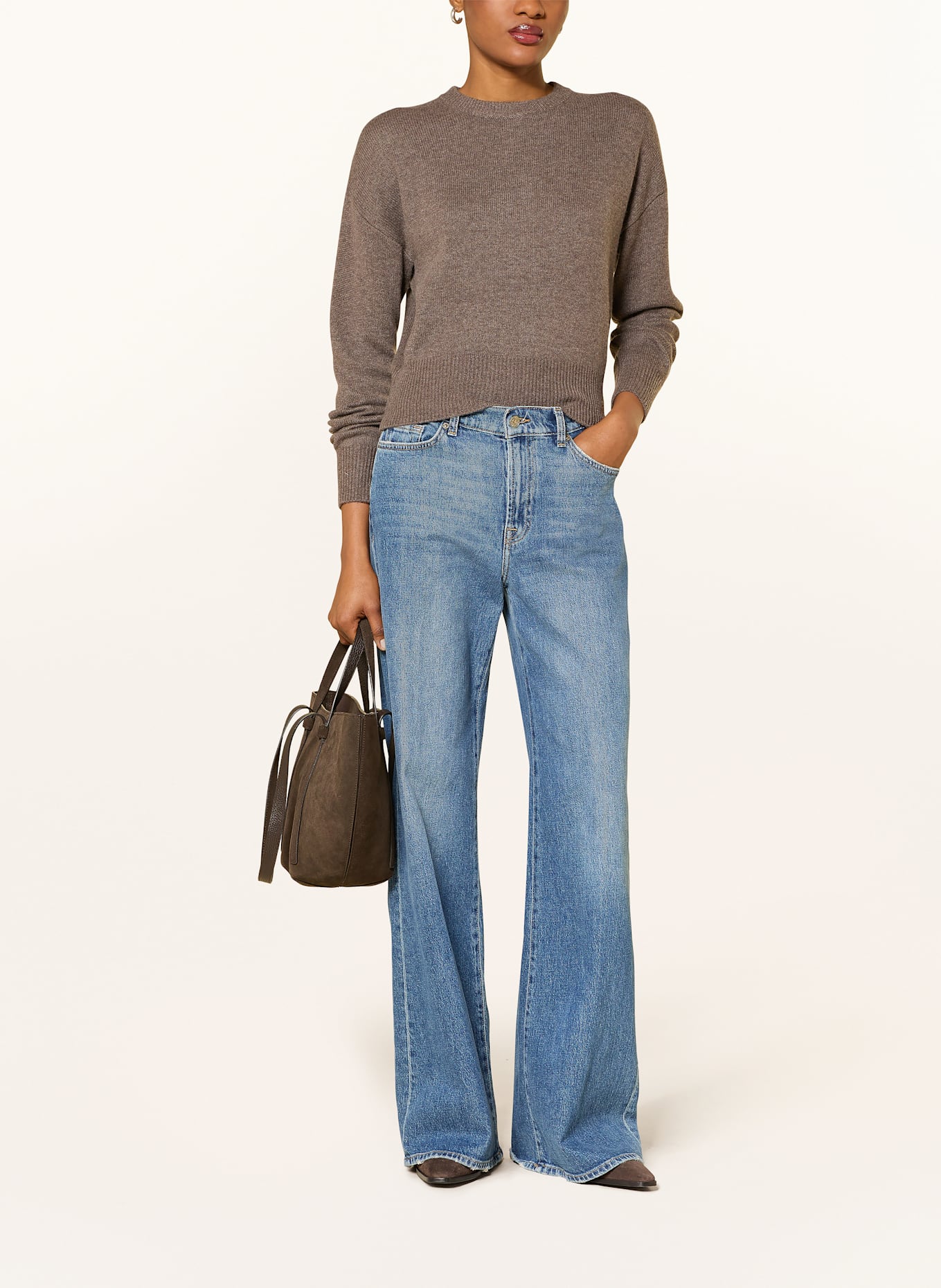 FTC CASHMERE Cashmere-Pullover: BRAUN