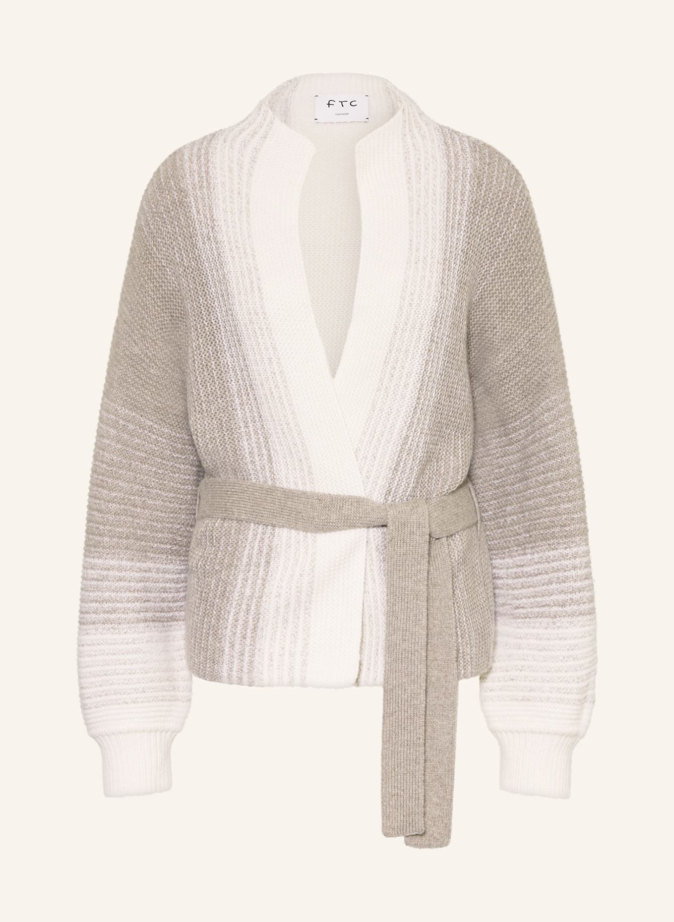 FTC CASHMERE Cashmere-Strickhülle: BEIGE / ECRU