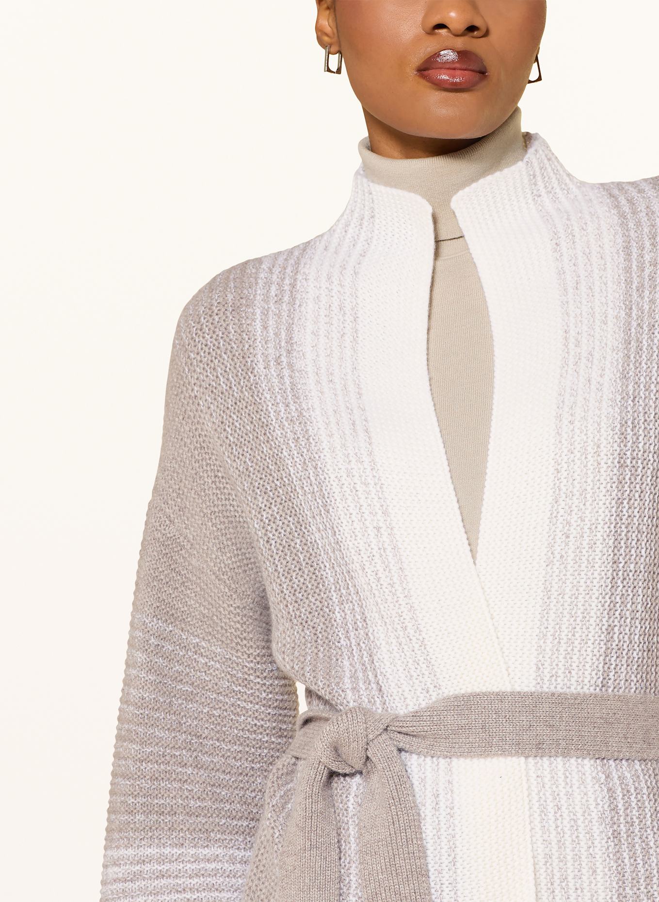 FTC CASHMERE Cashmere-Strickhülle: BEIGE / ECRU