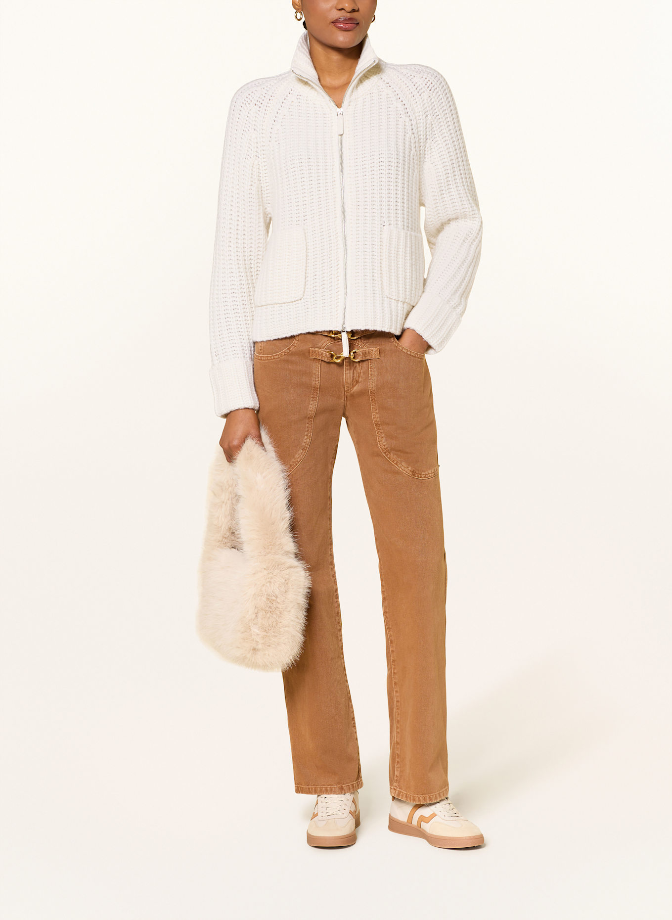 FTC CASHMERE Cashmere cardigan: ECRU