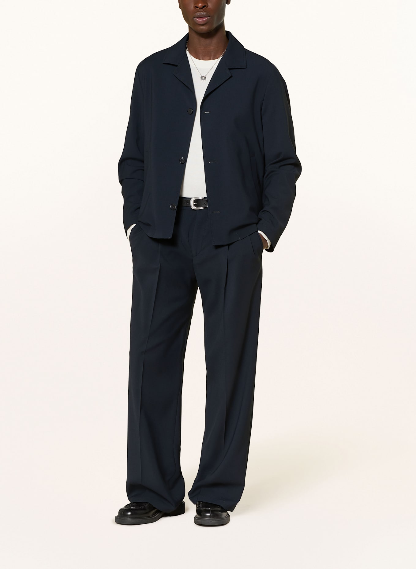 DRYKORN Chino LEEK_WIDE Wide Fit: DUNKELBLAU