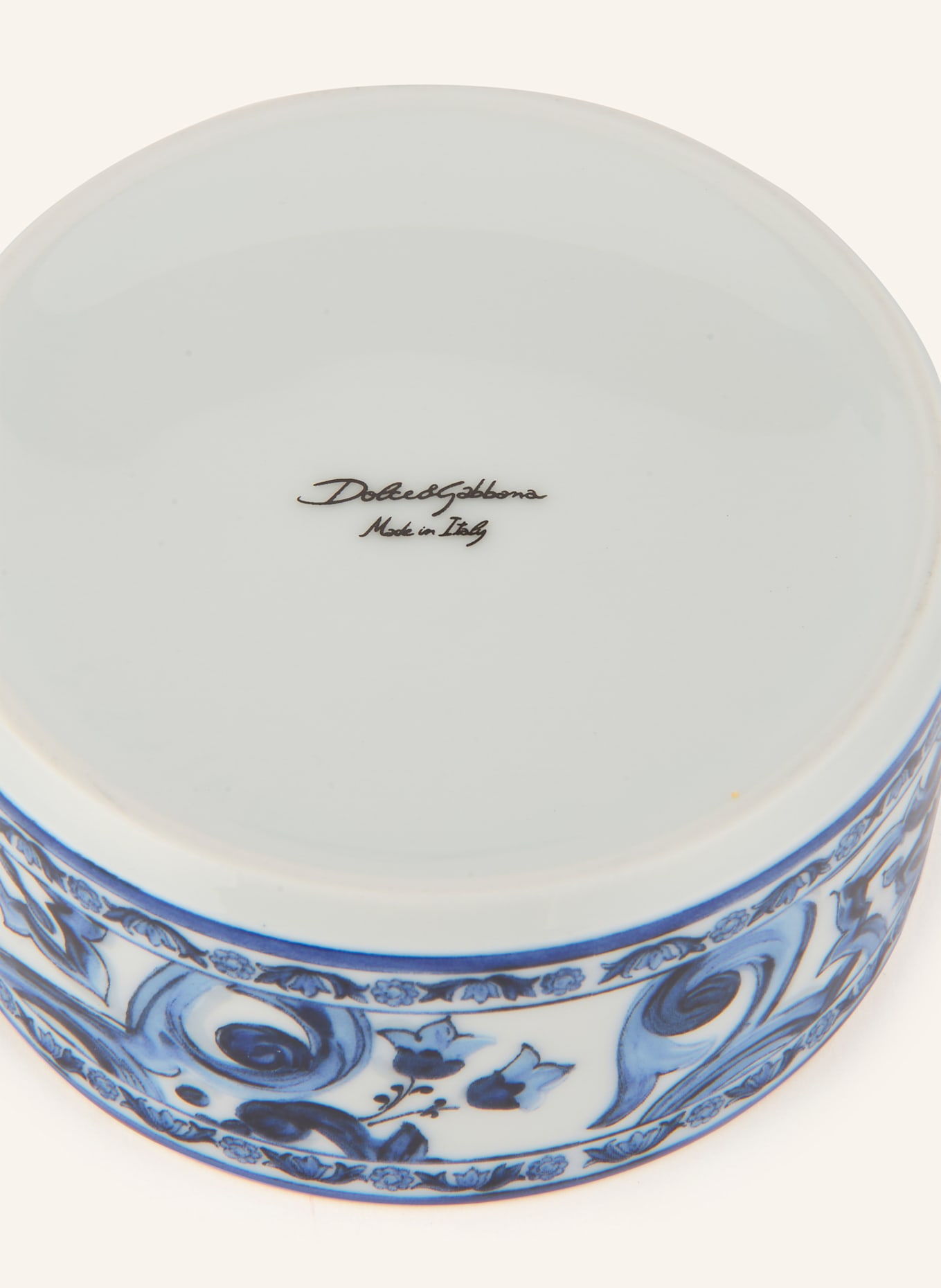 DOLCE & GABBANA CASA Aufbewahrungsdose: WEISS / BLAU