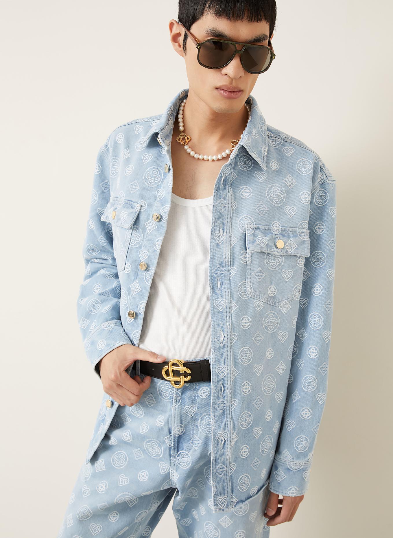 Casablanca Jeanshemd Comfort Fit: HELLBLAU