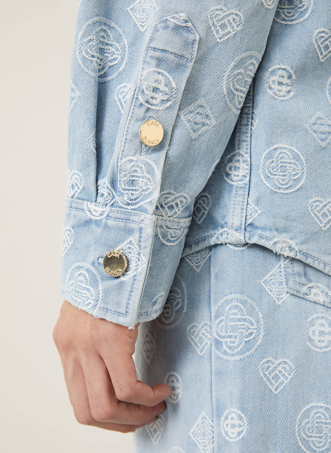 Casablanca Jeanshemd Comfort Fit: HELLBLAU