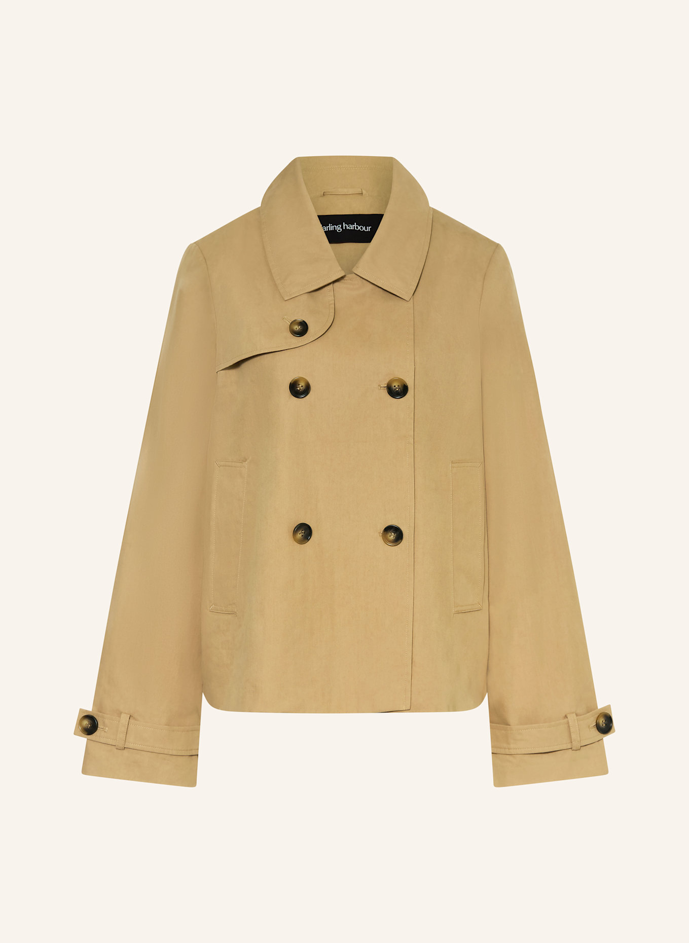 darling harbour Trench jacket: CAMEL