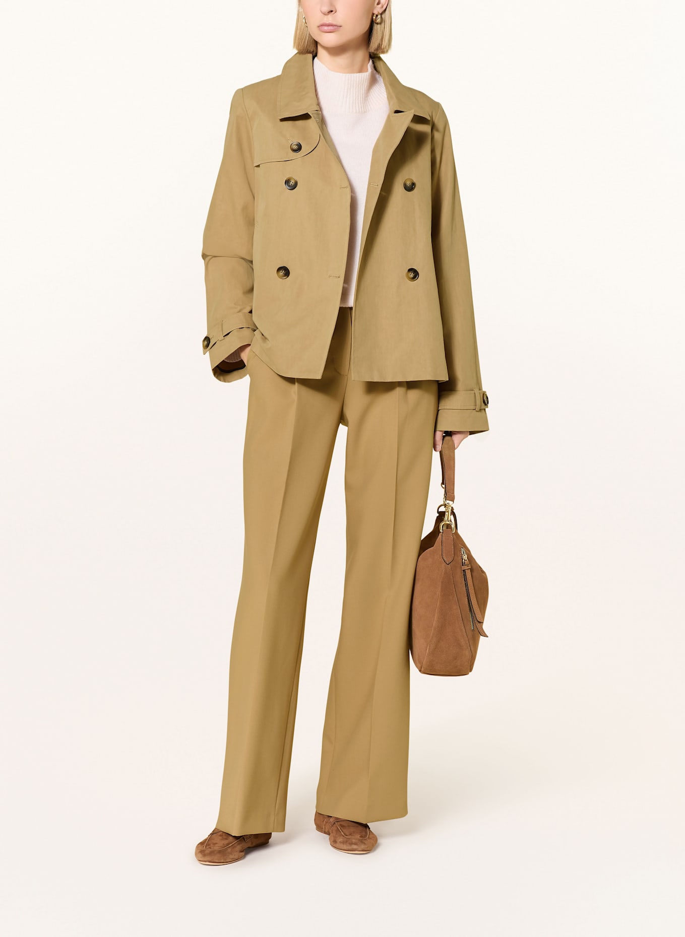 darling harbour Trench jacket: CAMEL