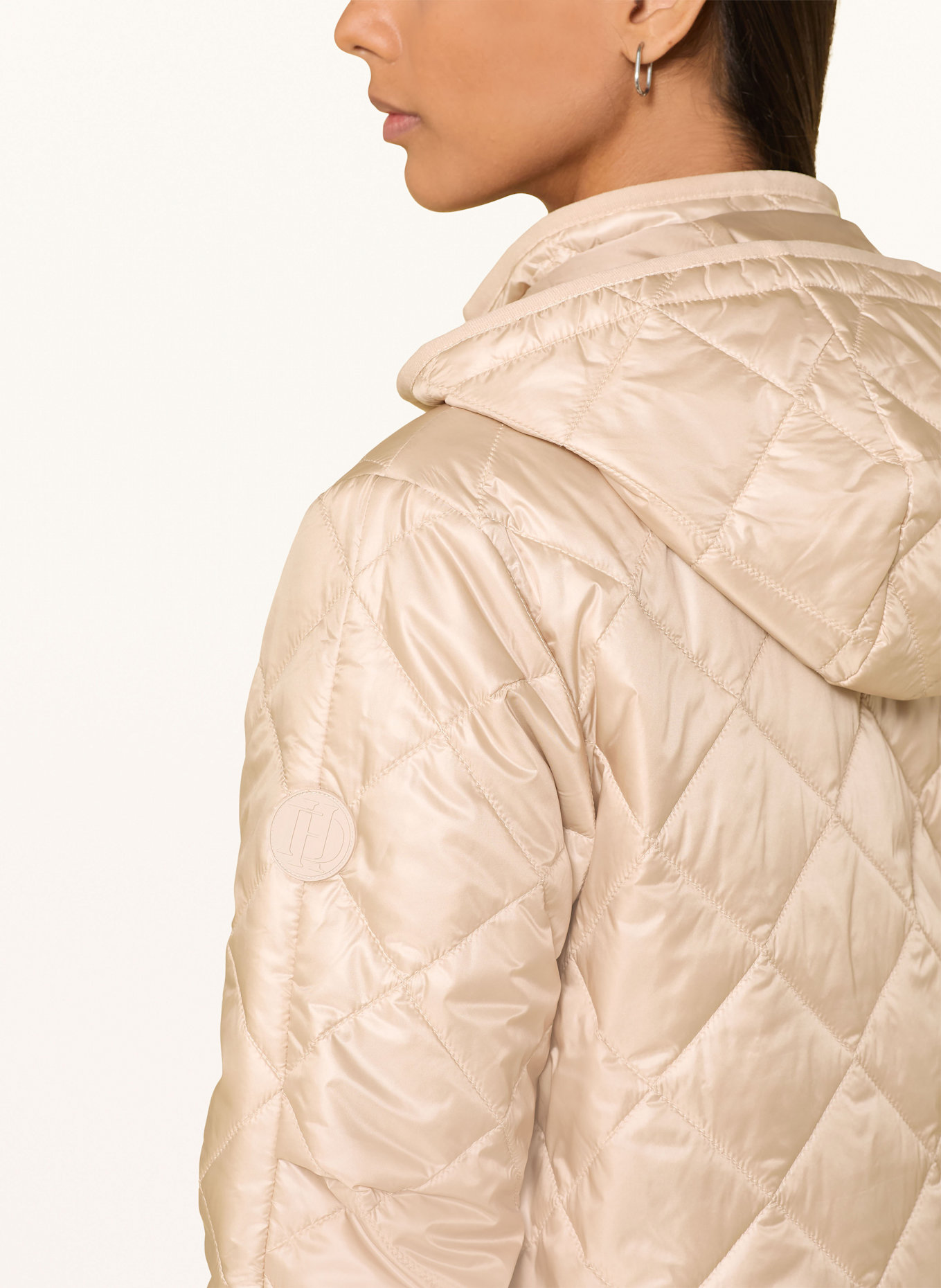 darling harbour Kurtka pikowana z odpinanym kapturem: BEŻOWY