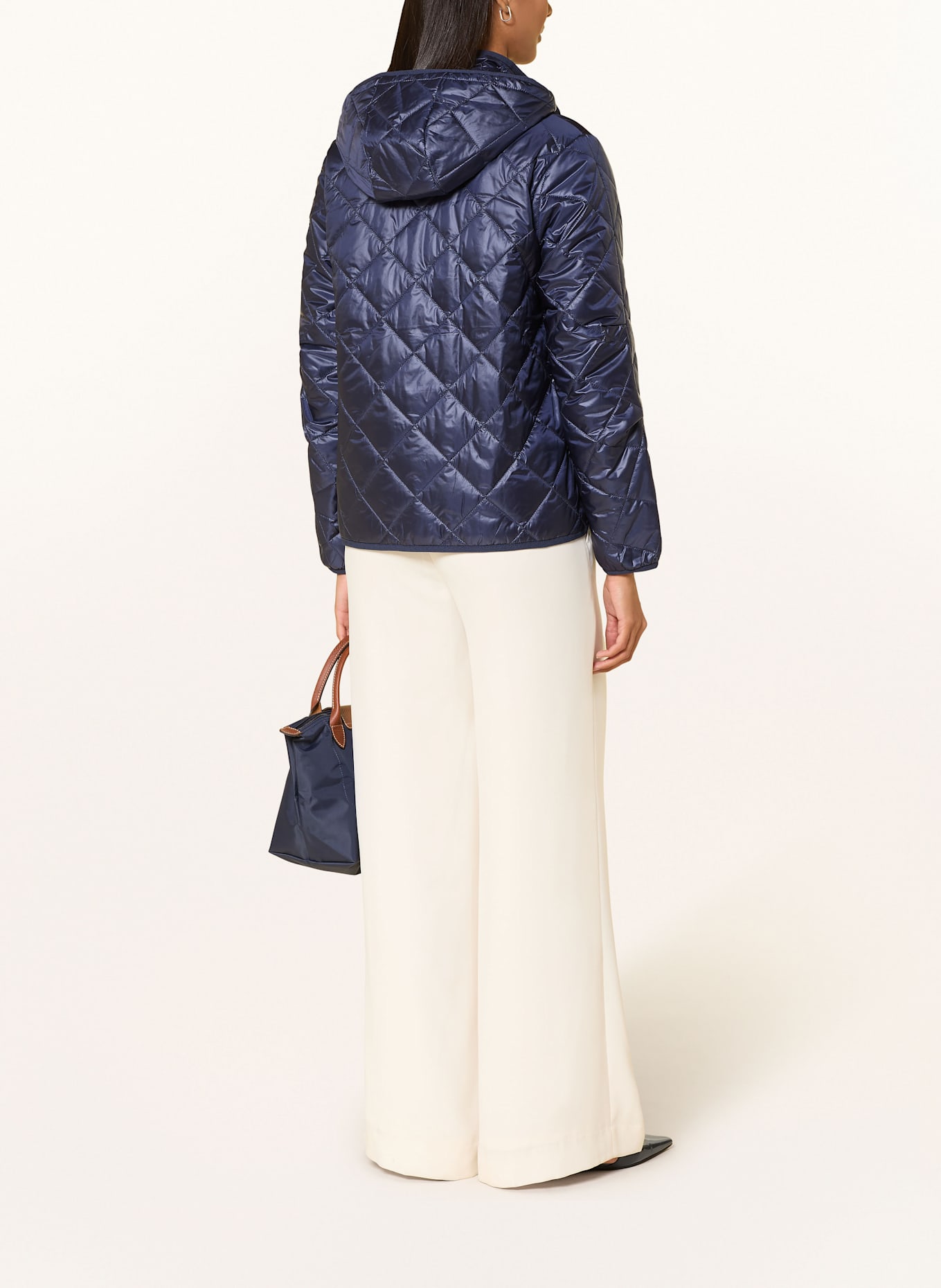 darling harbour Kurtka pikowana z odpinanym kapturem: GRANATOWY