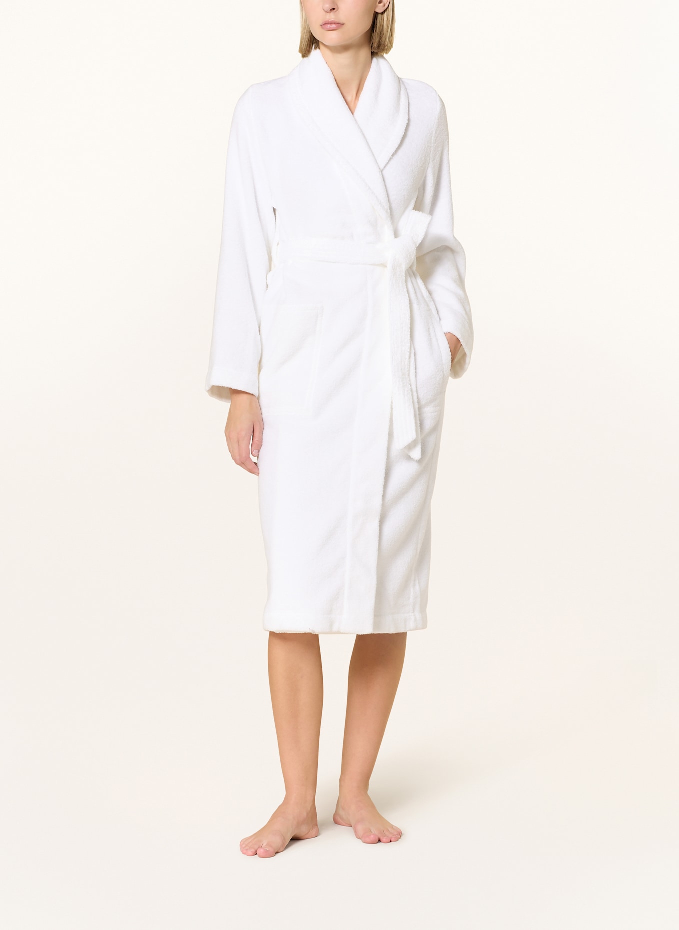 weseta switzerland Unisex-Bademantel DREAMFLOR: WEISS