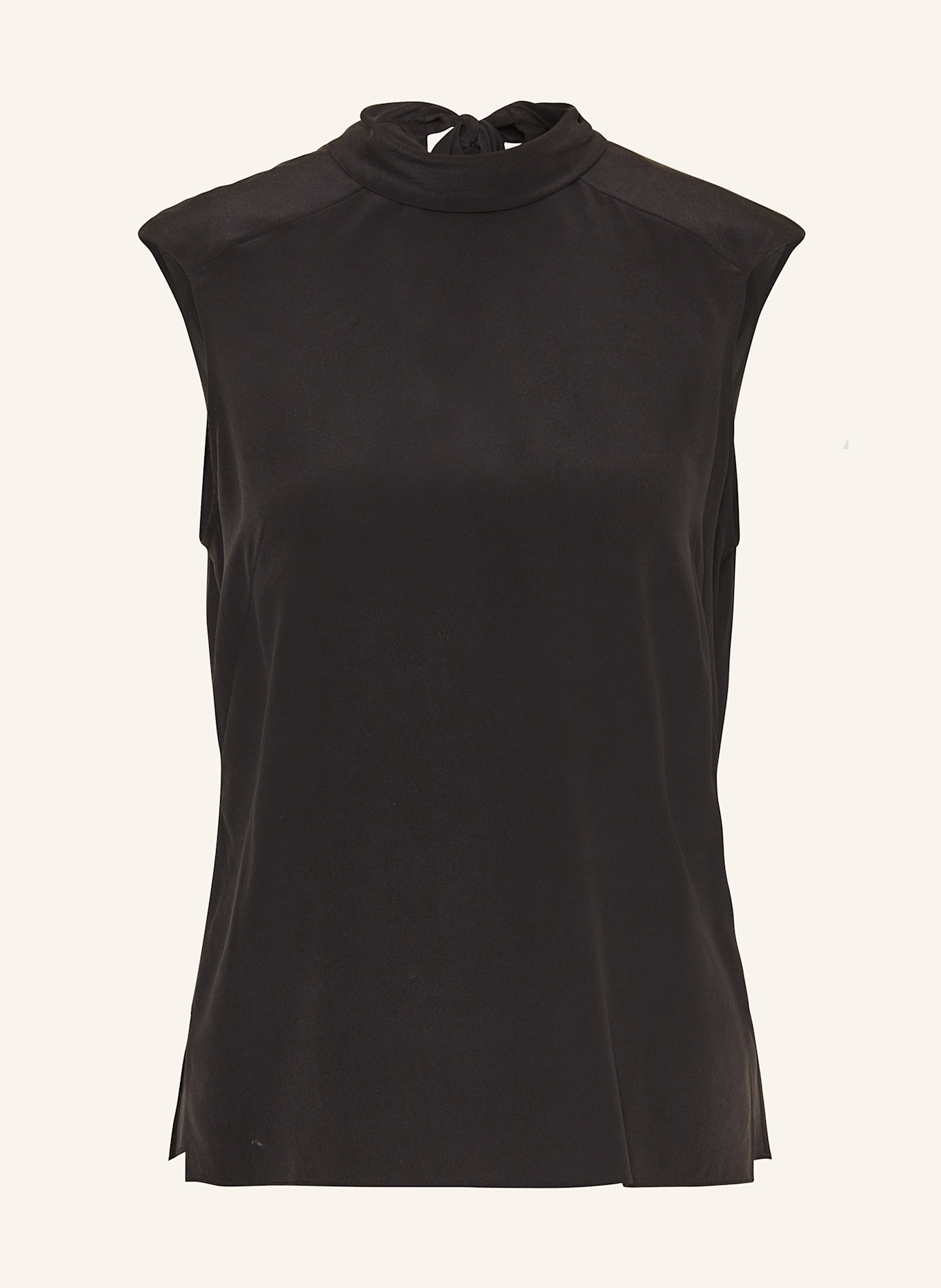 BOSS Schluppenbluse BESEI aus Seide: SCHWARZ