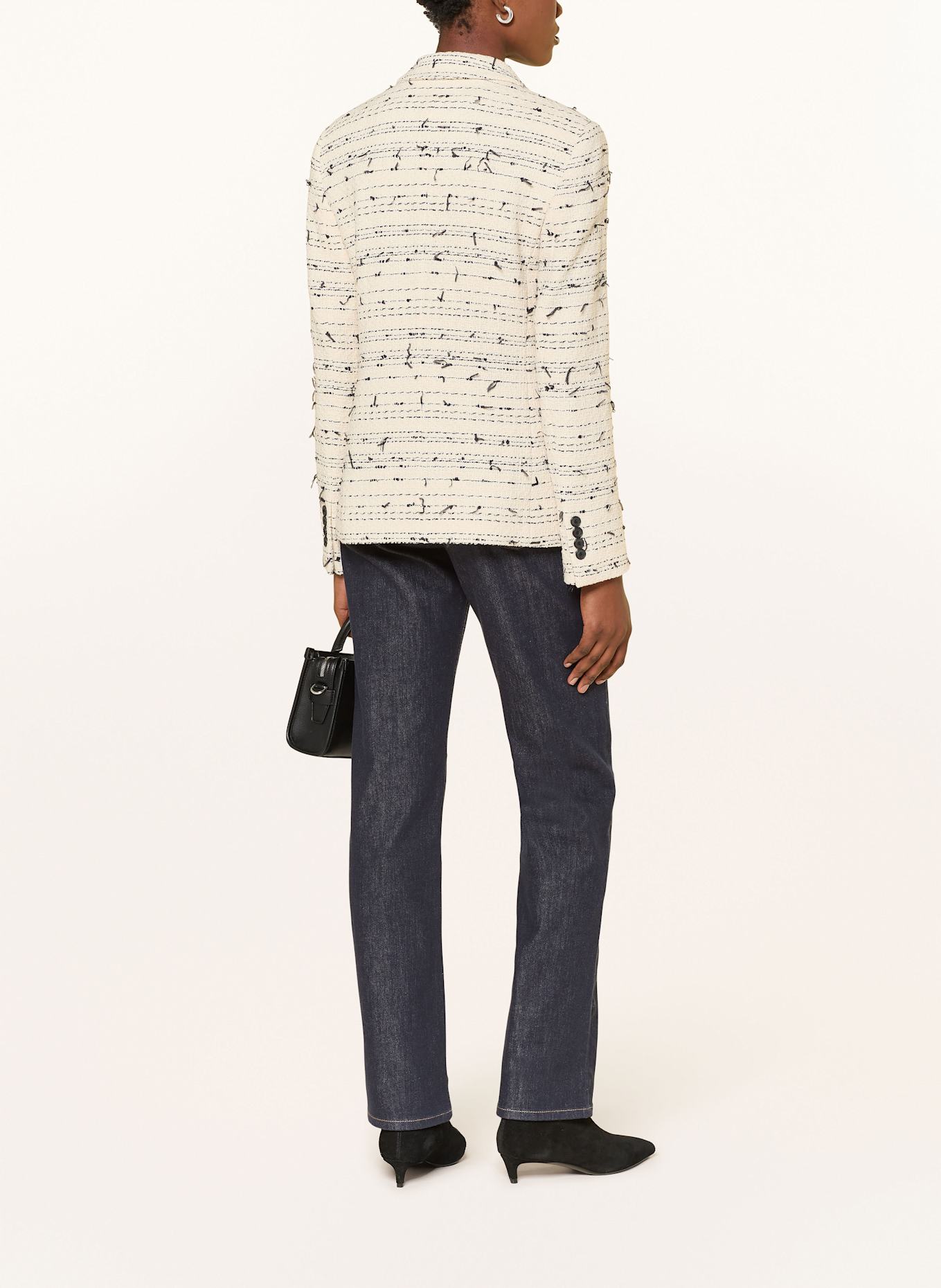 BOSS Tweed-Blazer JALETO: ECRU / SCHWARZ