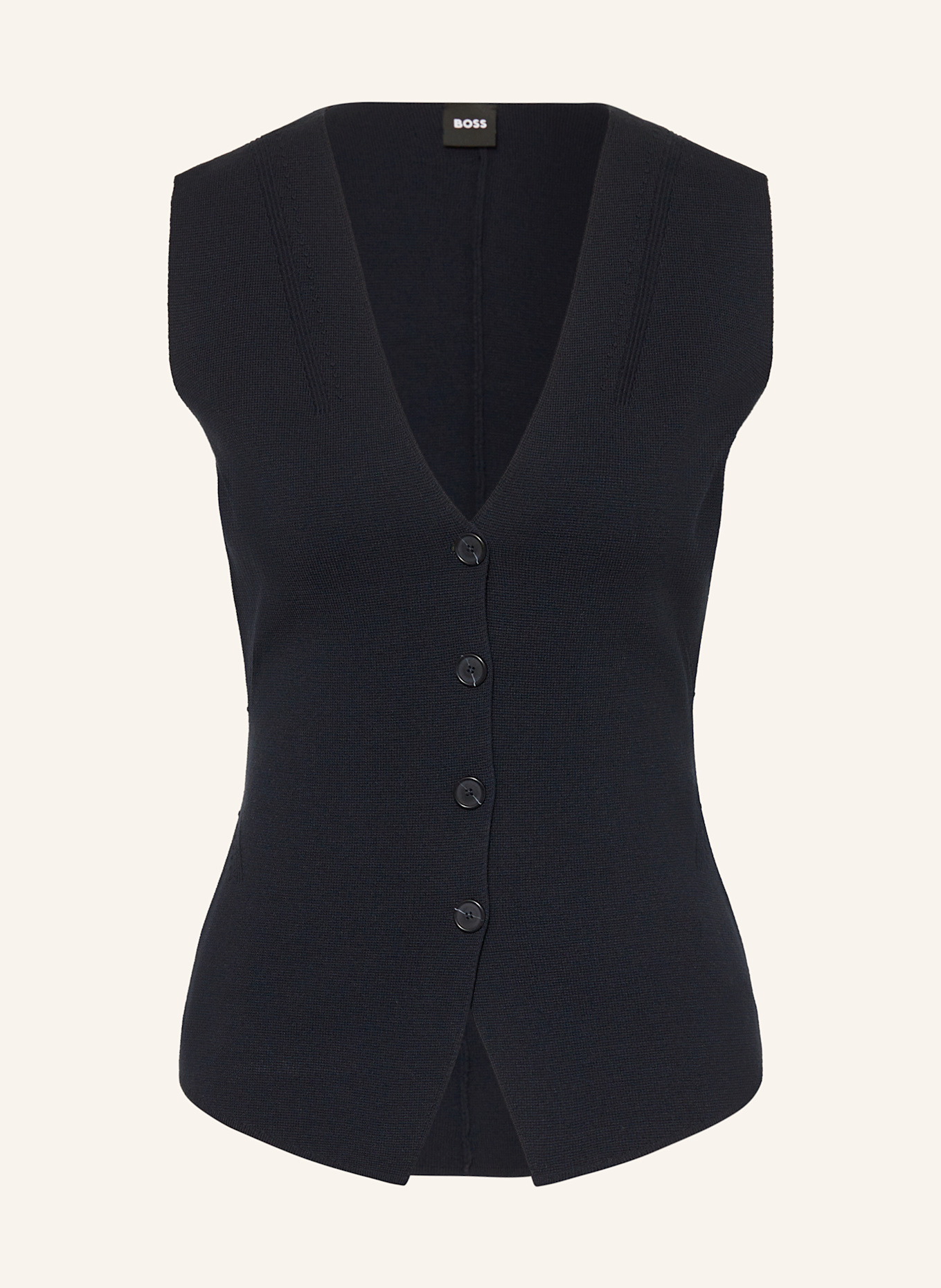 BOSS Strickweste FYLVIE: DUNKELBLAU