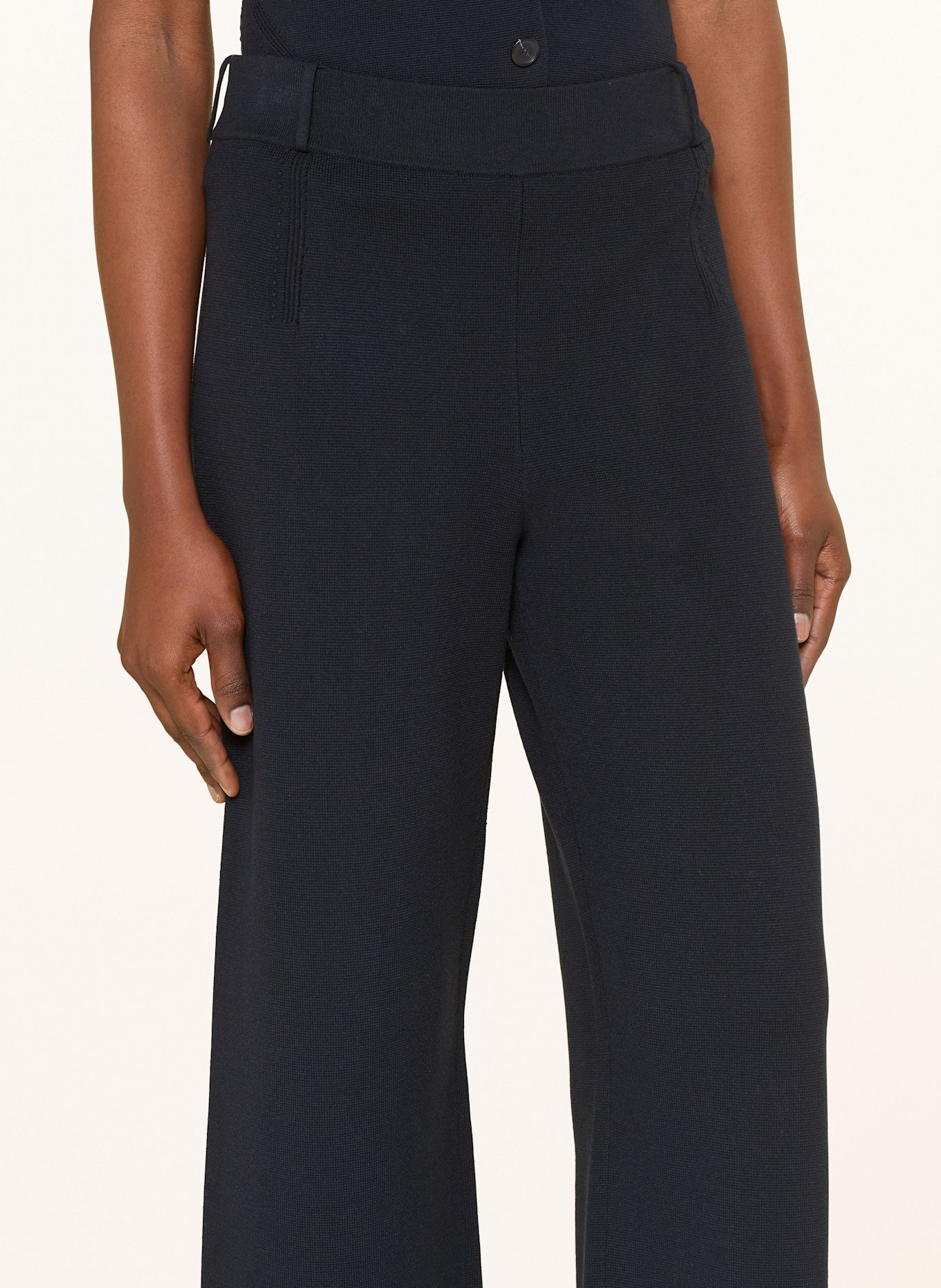 BOSS Marlenehose FALLEGRA: DUNKELBLAU