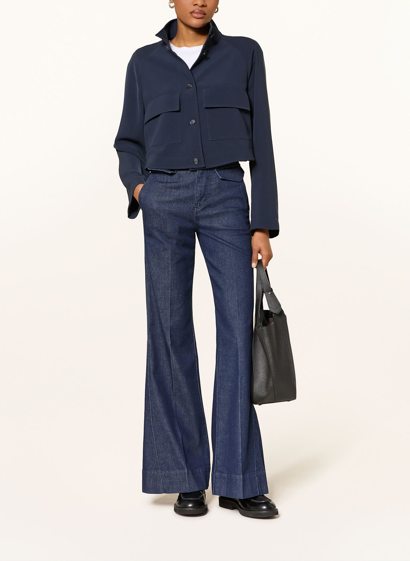 BOSS Wide Leg Jeans ROSALYA: 401 DARK BLUE