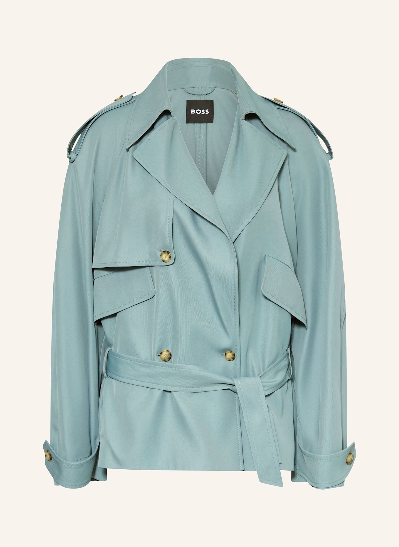 BOSS JACUSA trench jacket: TEAL