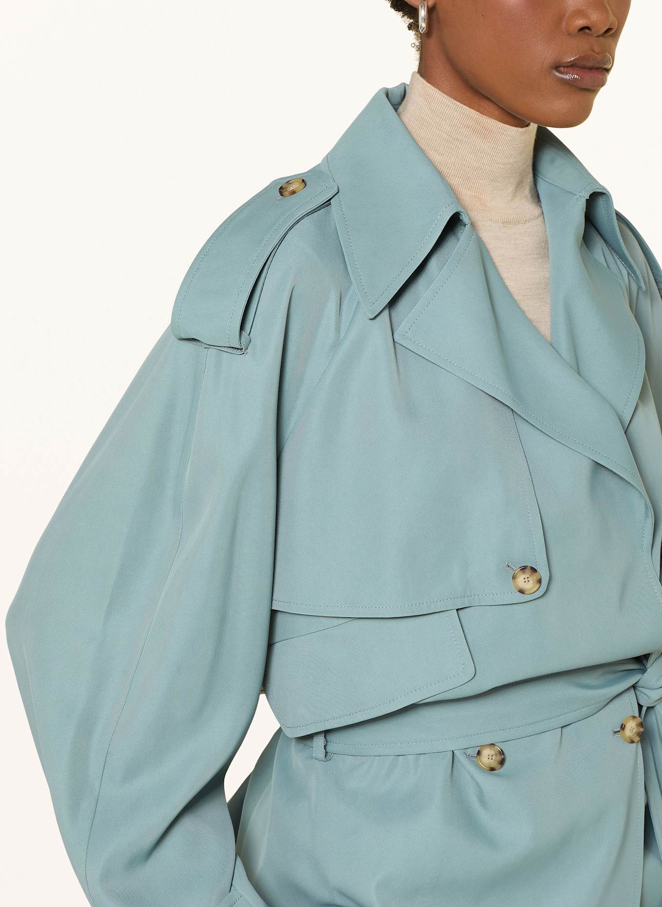 BOSS JACUSA trench jacket: TEAL