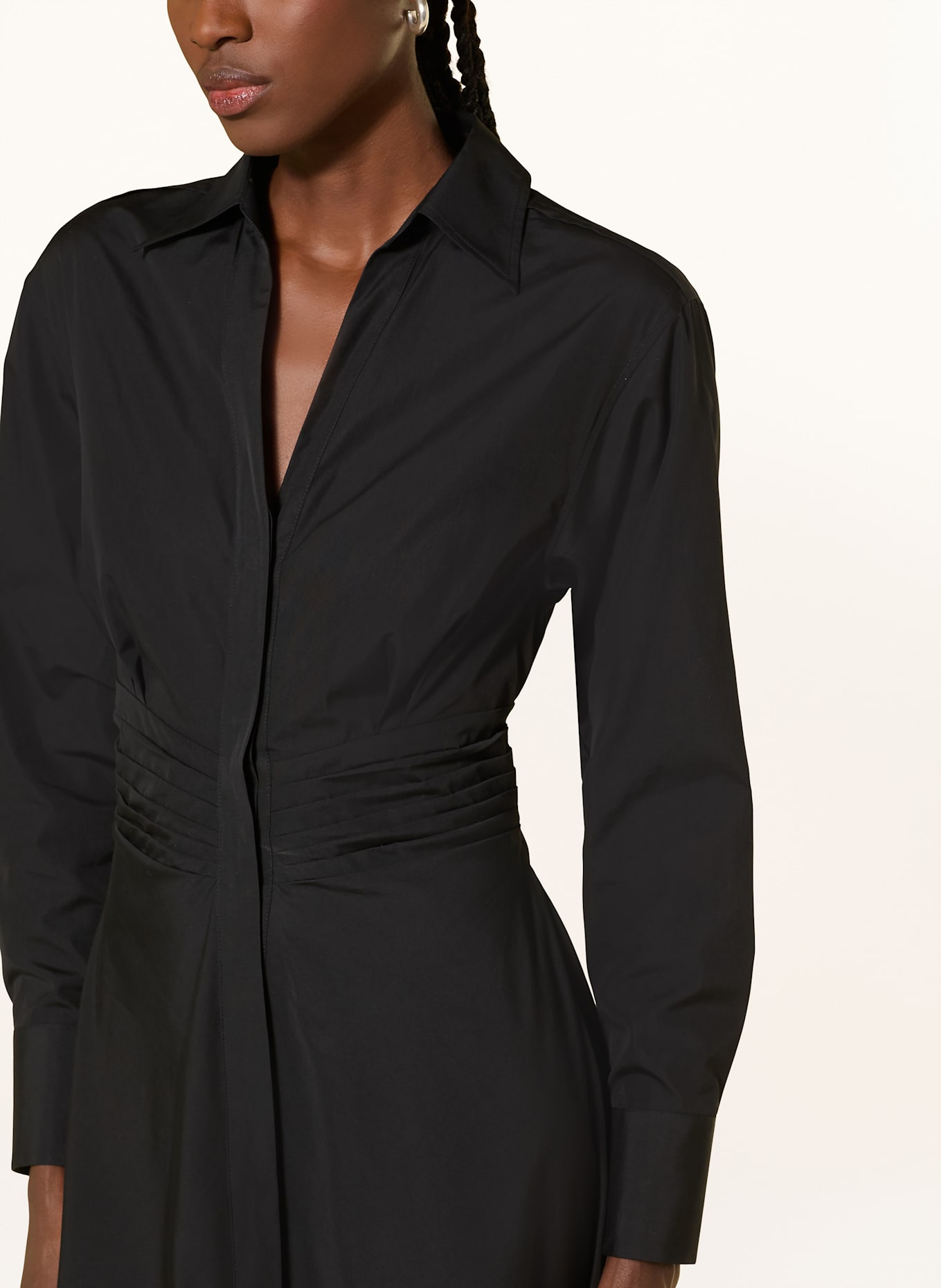 BOSS Hemdblusenkleid DREPIL: SCHWARZ