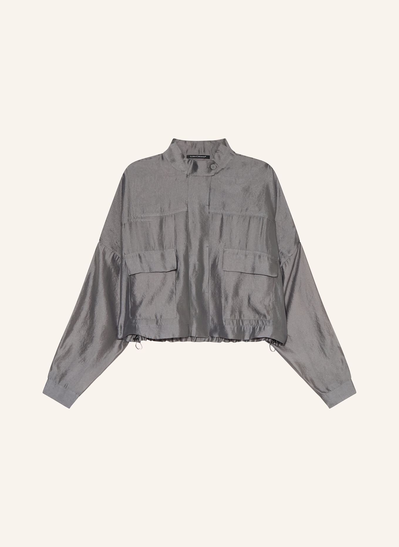 LUISA CERANO Hemdbluse: DUNKELGRAU