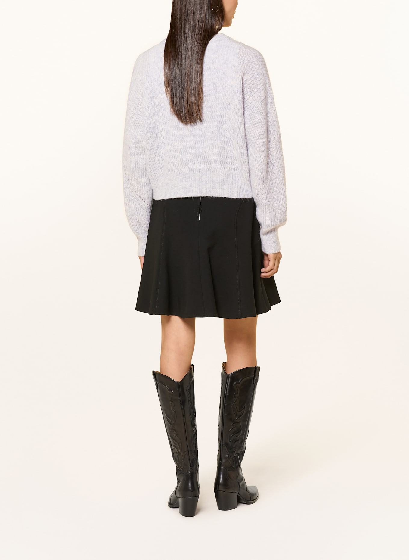 BOSS Strickjacke FERNARD mit Alpaka: BLAUGRAU