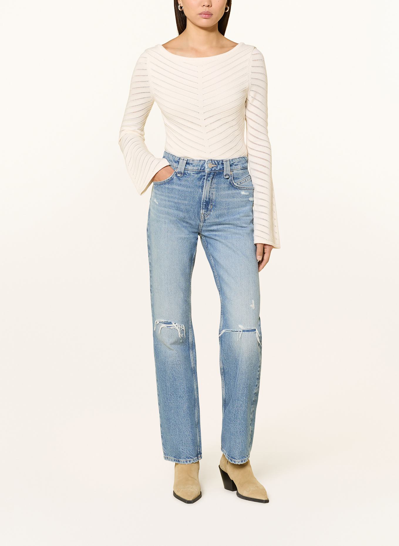 BOSS Pullover FALONINA: ECRU