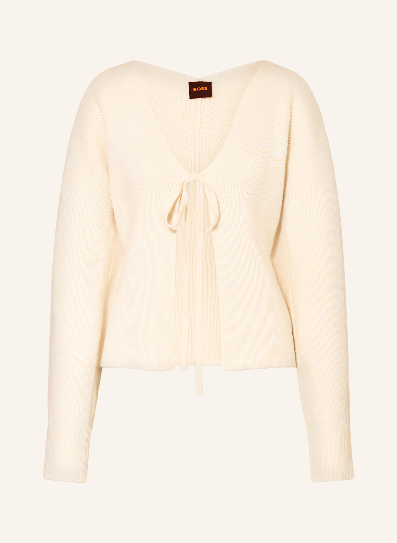 BOSS Strickjacke FUMM: ECRU