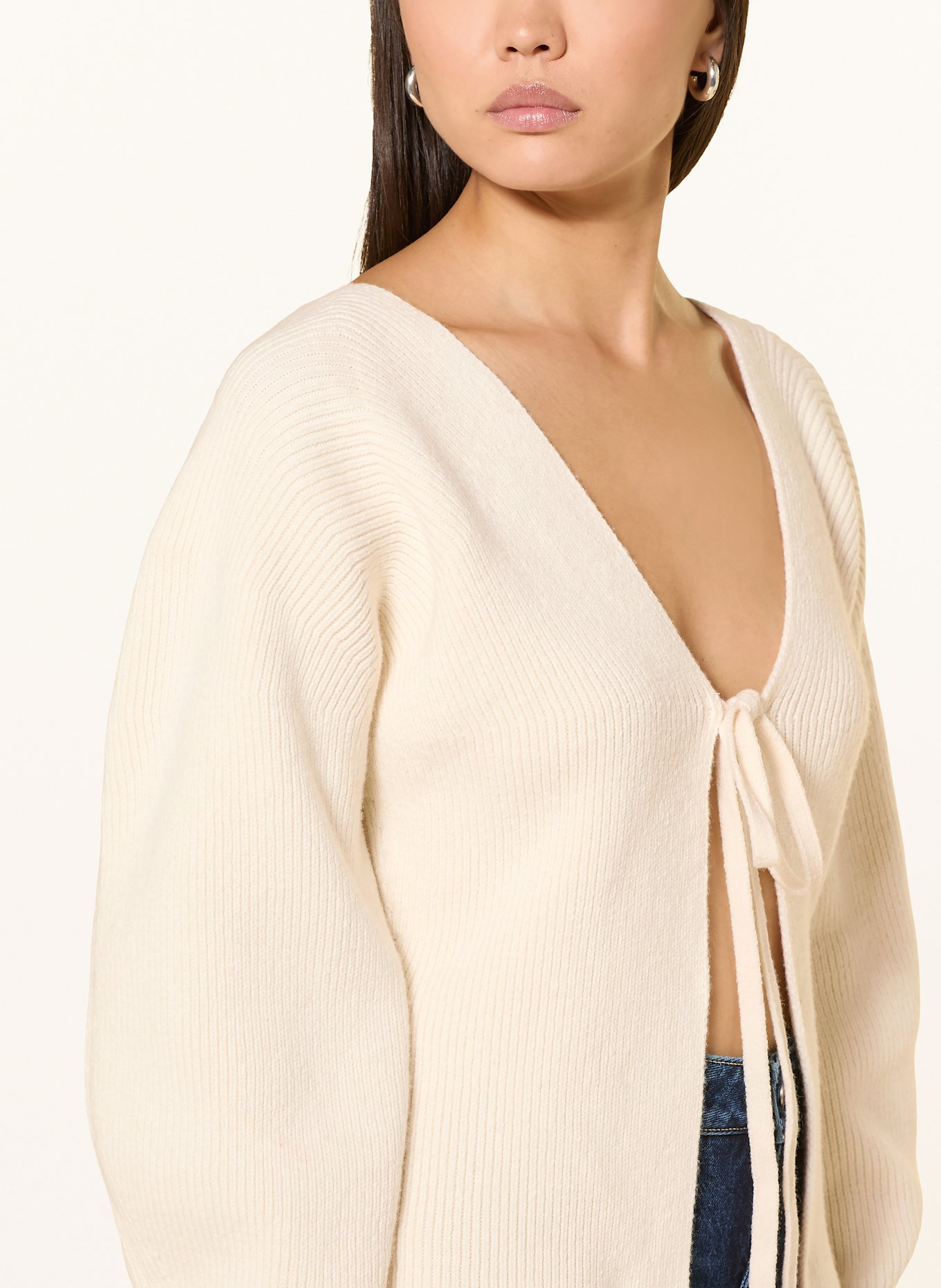 BOSS Strickjacke FUMM: ECRU