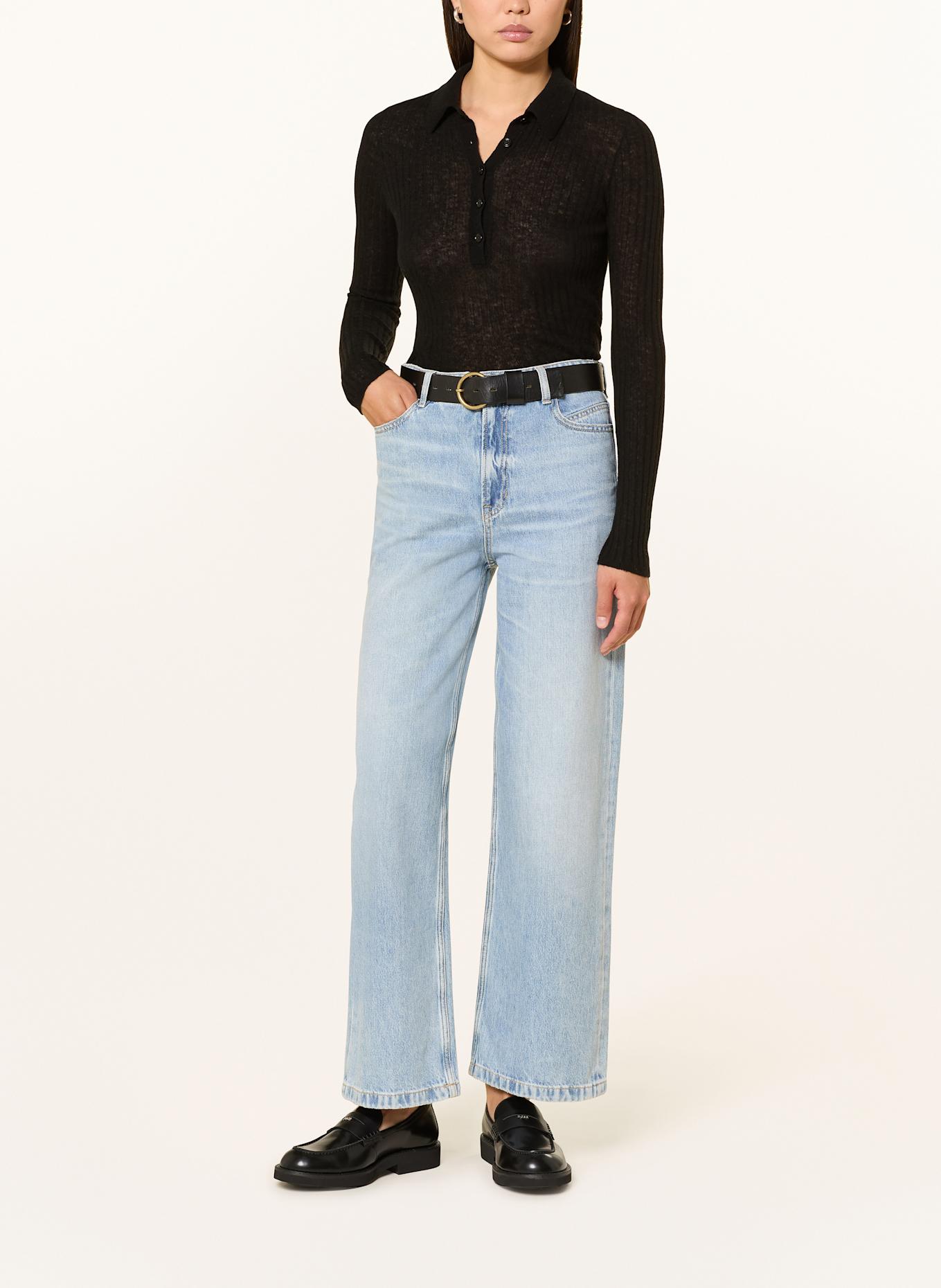 BOSS Knitted polo shirt FUGANEL: BLACK