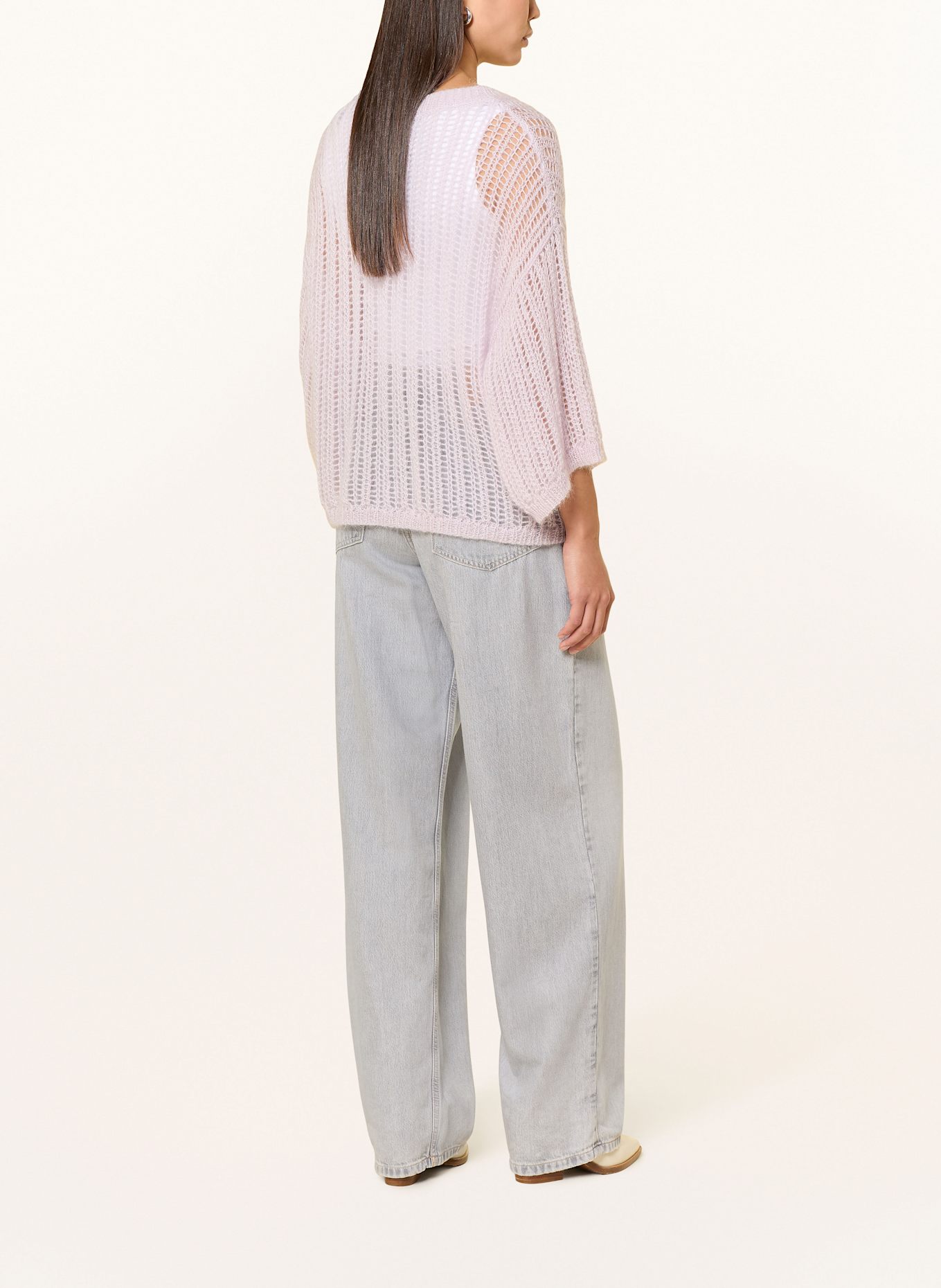 BOSS FRUG sweater with mohair: LIGHT PURPLE