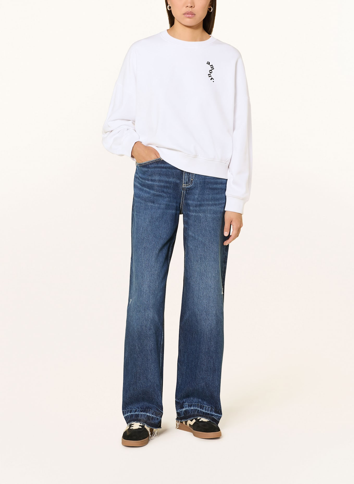 BOSS Sweatshirt EVER VALENTINE: WHITE