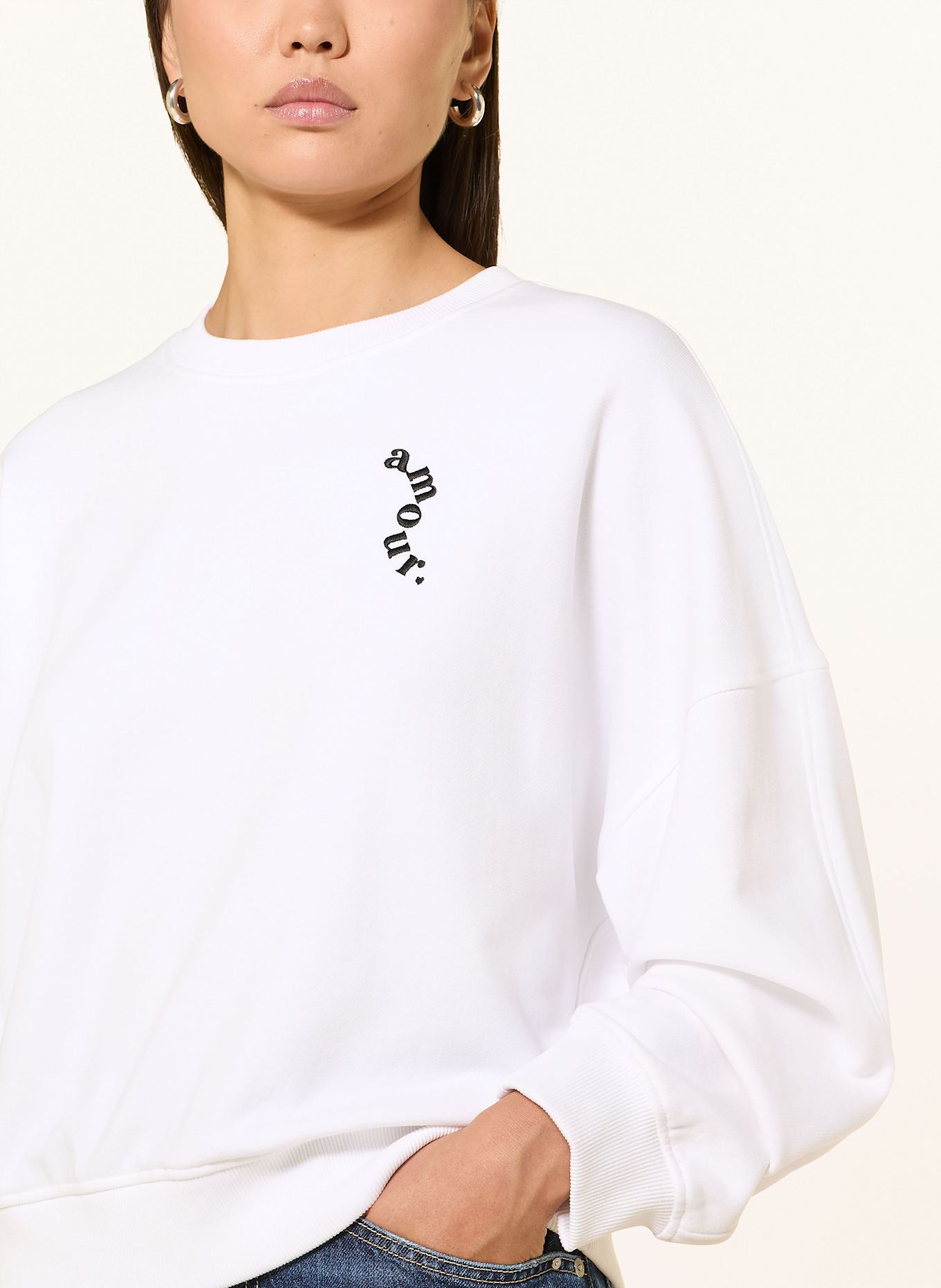 BOSS Sweatshirt EVER VALENTINE: WHITE