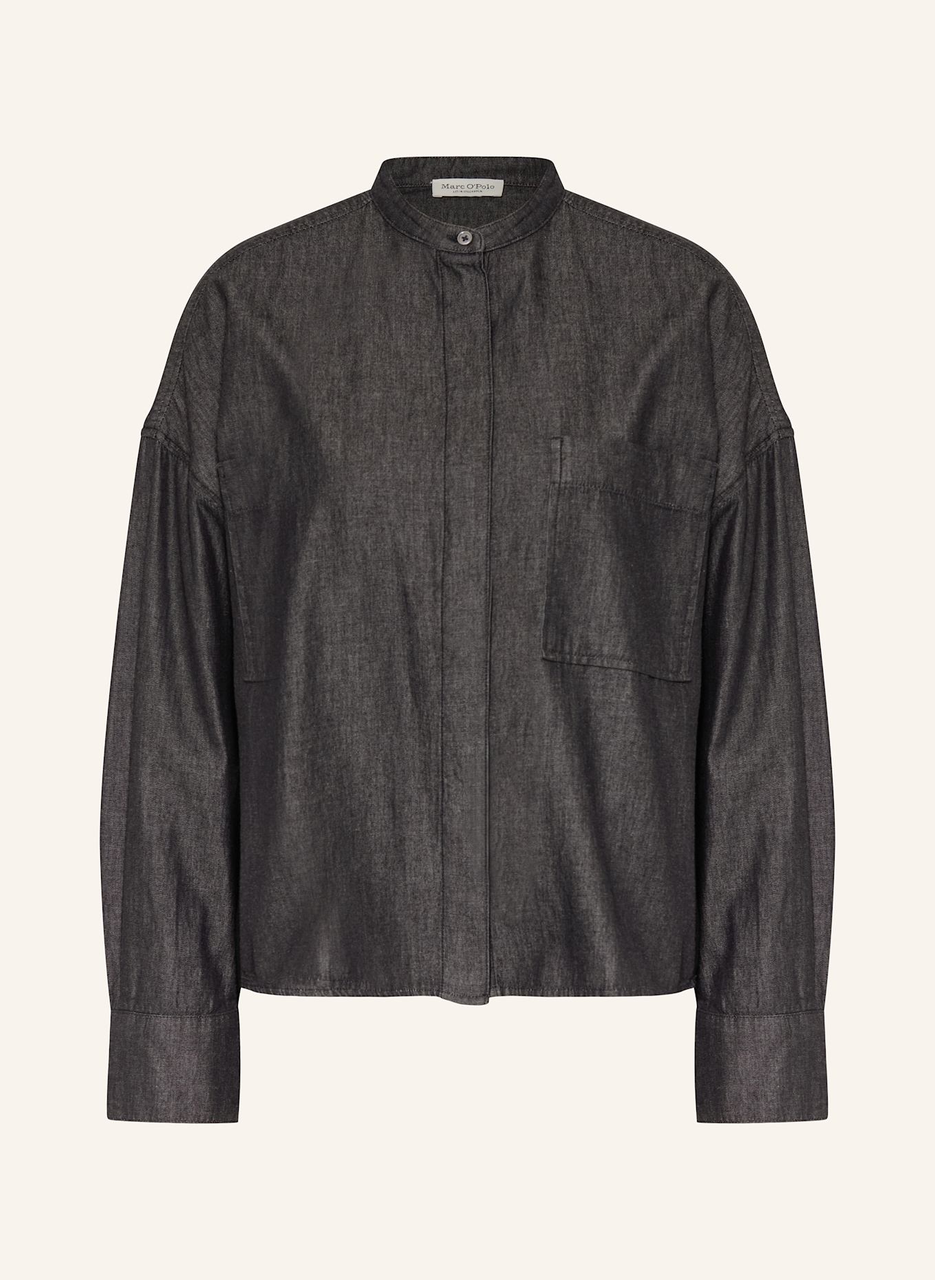 Marc O'Polo Bluse in Jeansoptik: DUNKELGRAU