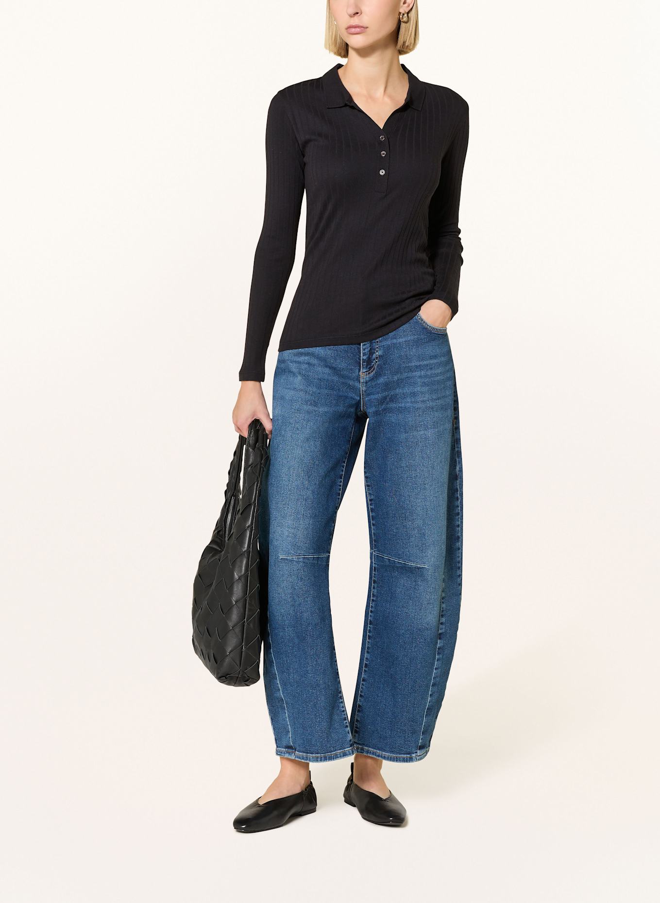 Marc O'Polo Jersey-Poloshirt: DUNKELBLAU