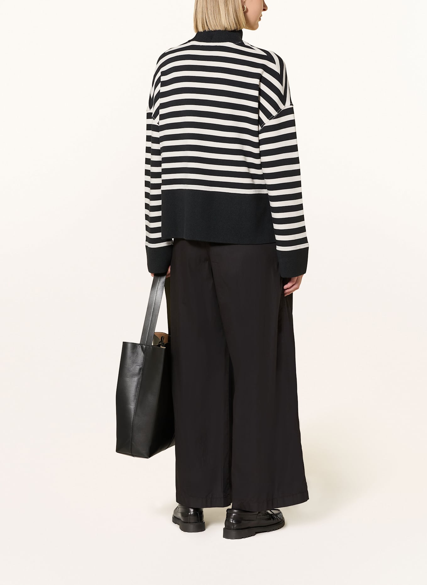 Marc O'Polo Sweatshirt: WEISS / SCHWARZ