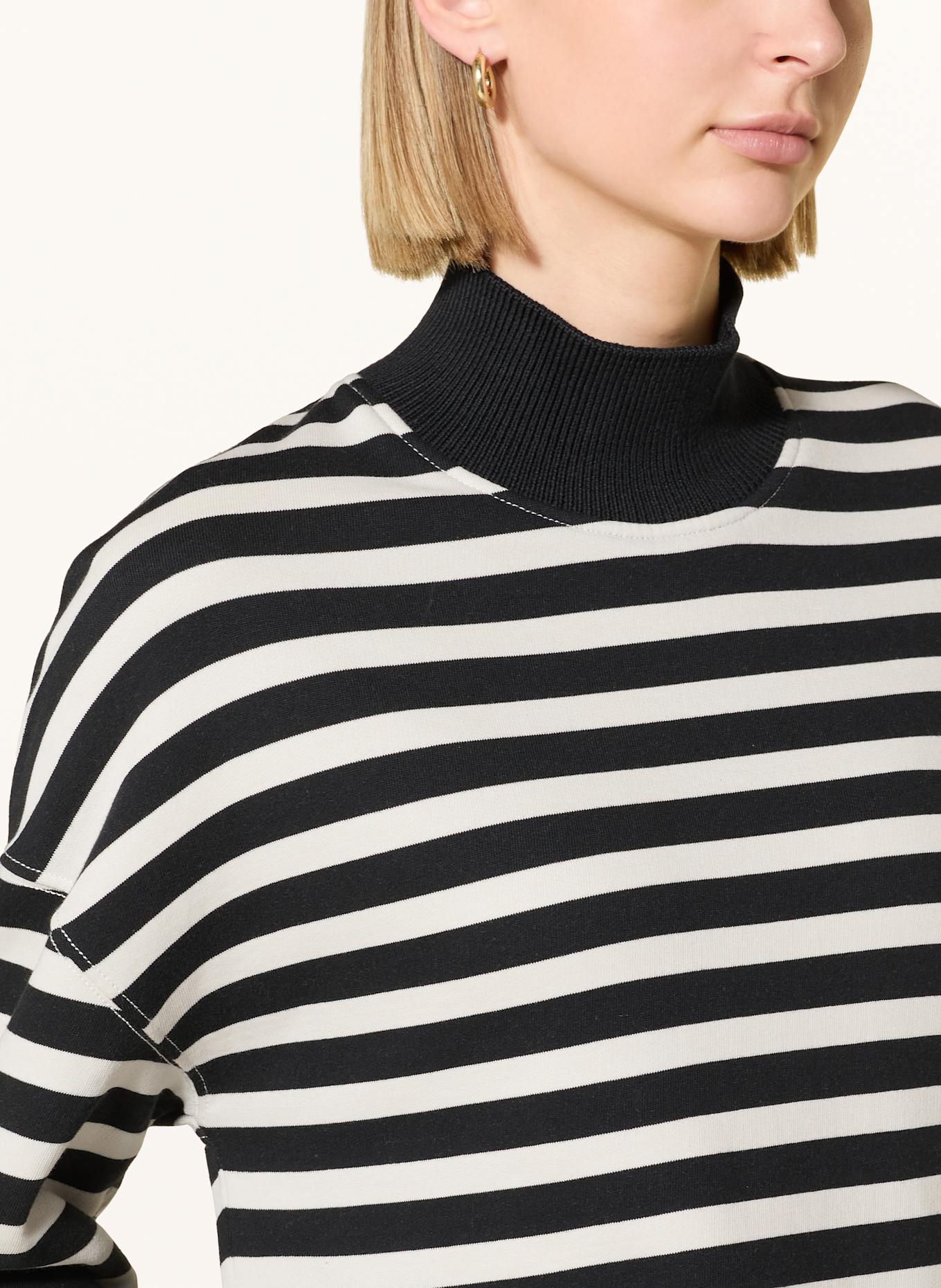 Marc O'Polo Sweatshirt: WEISS / SCHWARZ