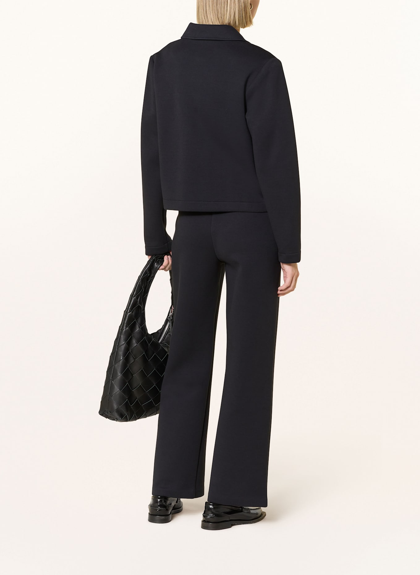 Marc O'Polo Wide leg trousers: DARK BLUE