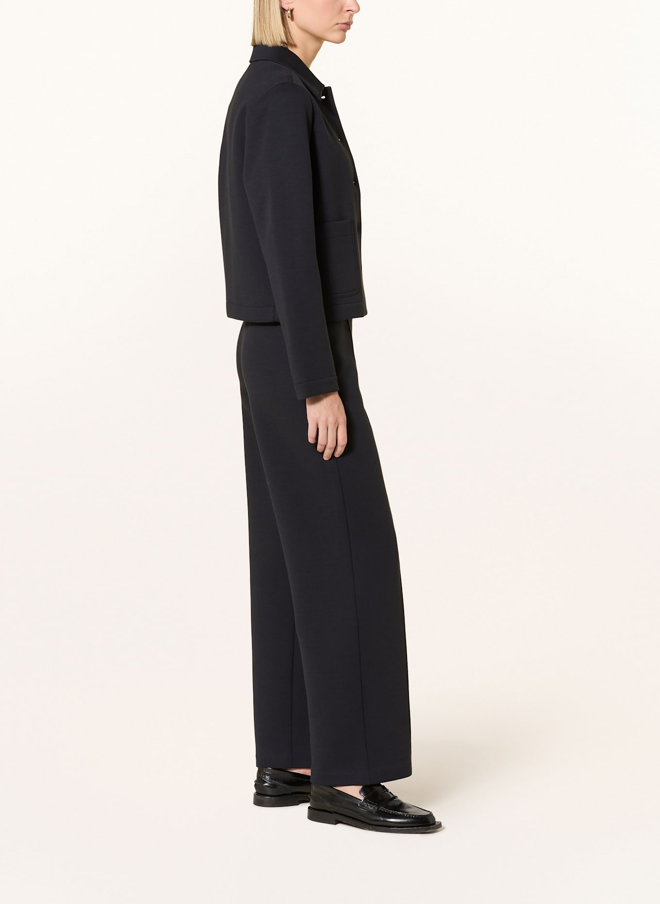 Marc O'Polo Wide leg trousers: DARK BLUE
