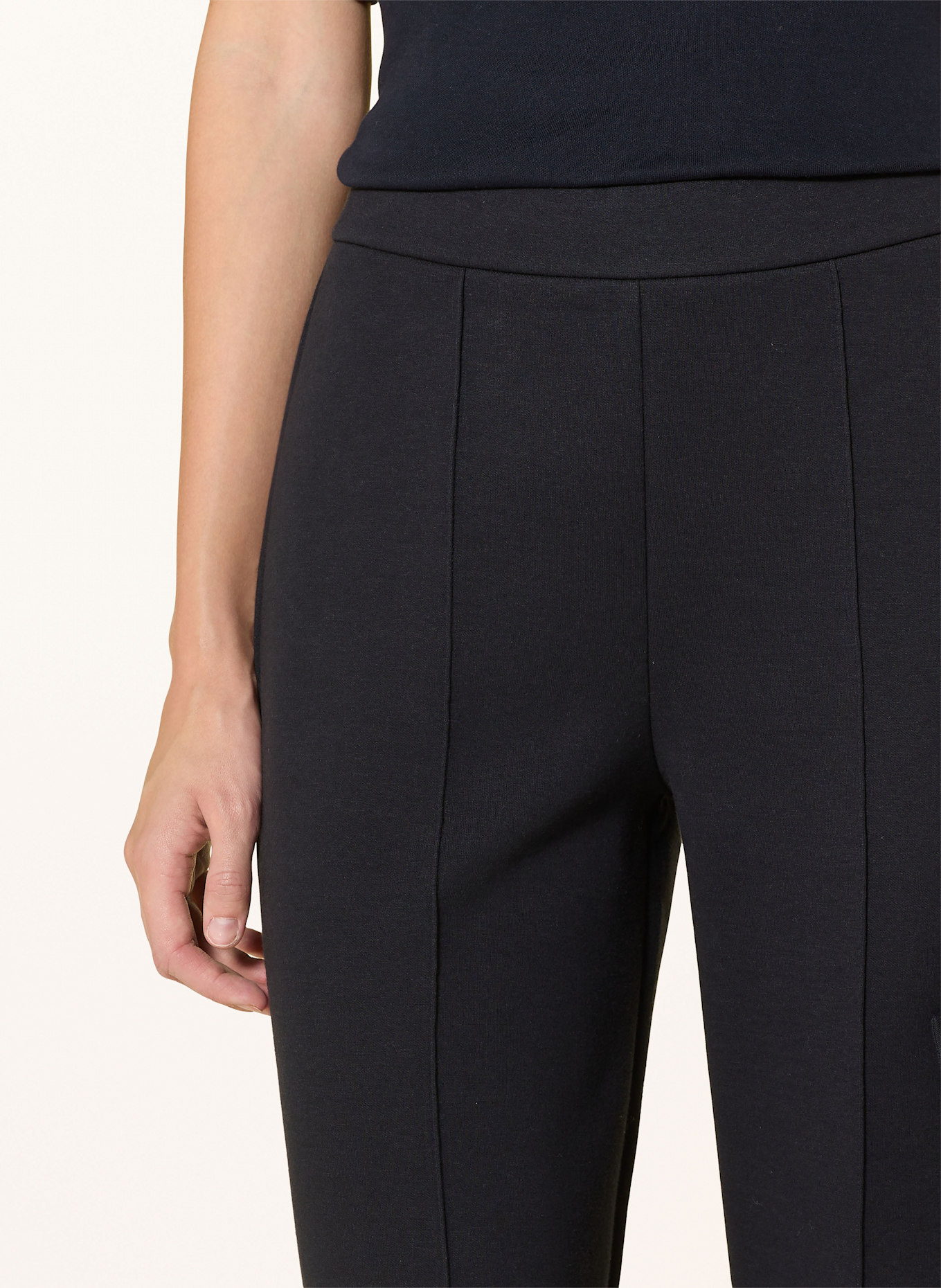 Marc O'Polo Wide leg trousers: DARK BLUE