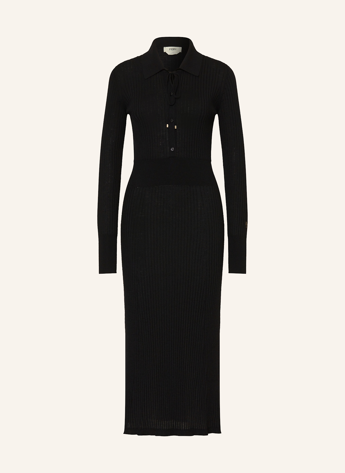 FENDI Strickkleid: SCHWARZ