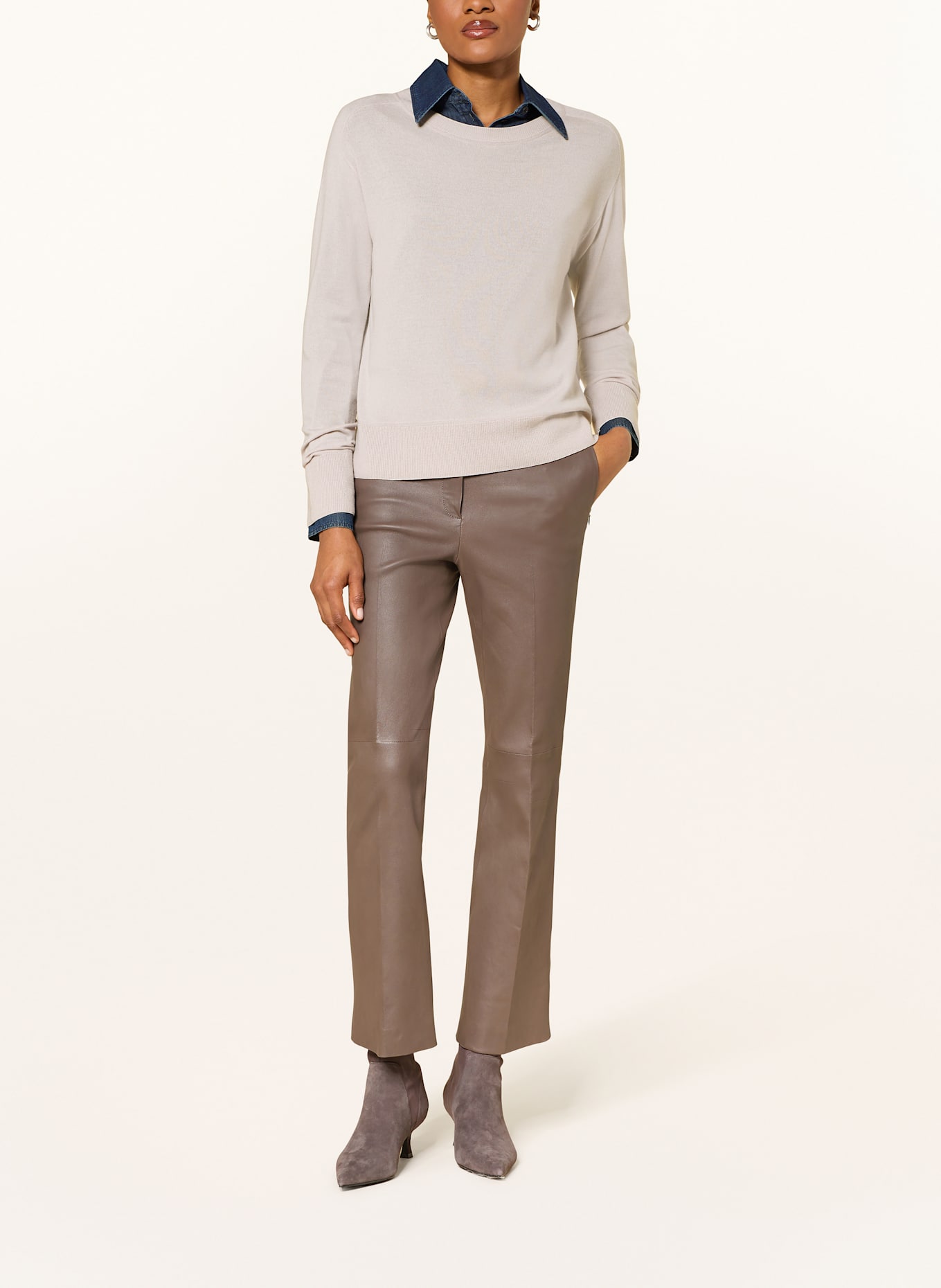 RIANI Svetr z merino vlny: SVĚTLE RŮŽOVÁ