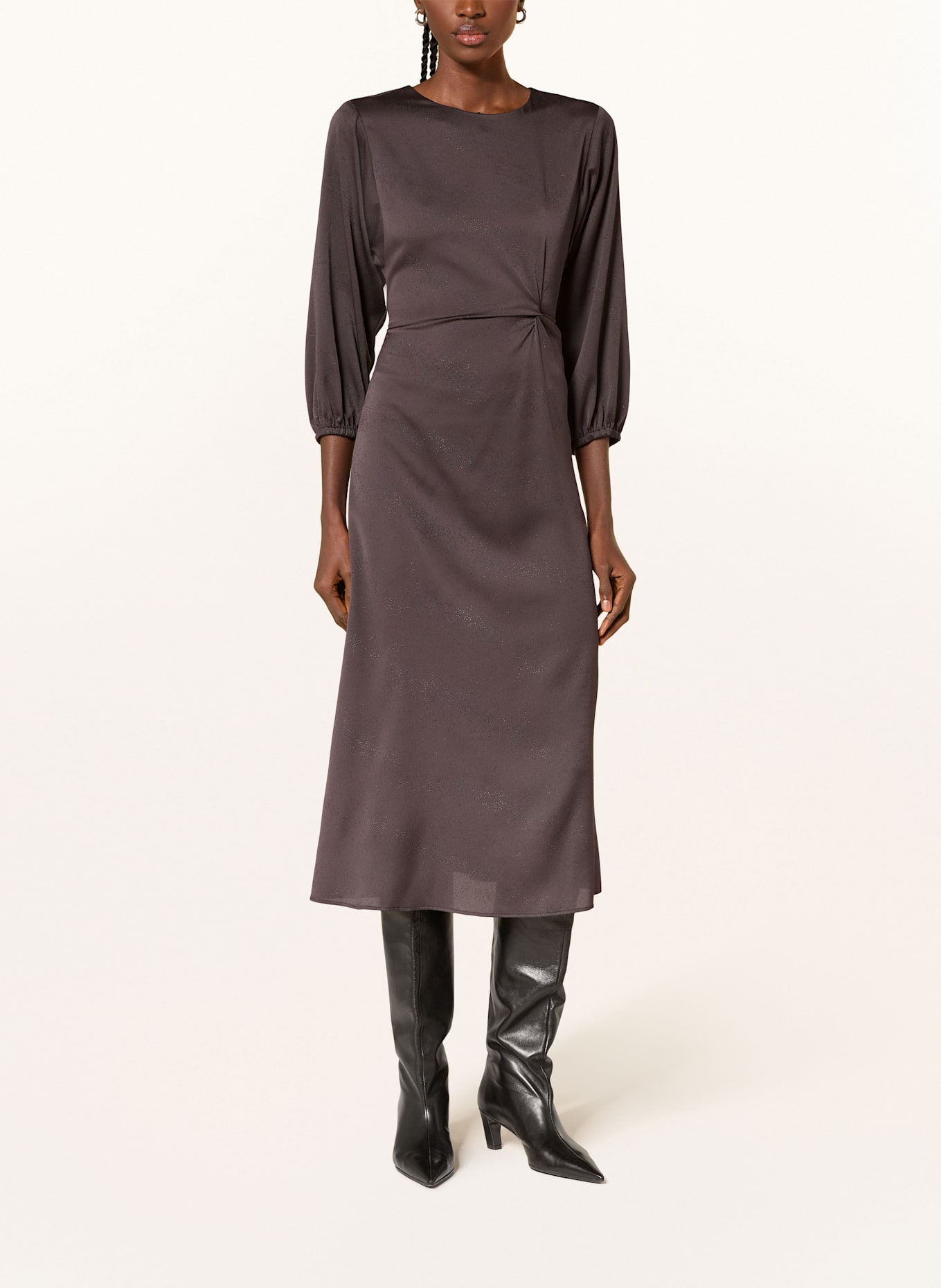 RIANI Dress: DARK BROWN