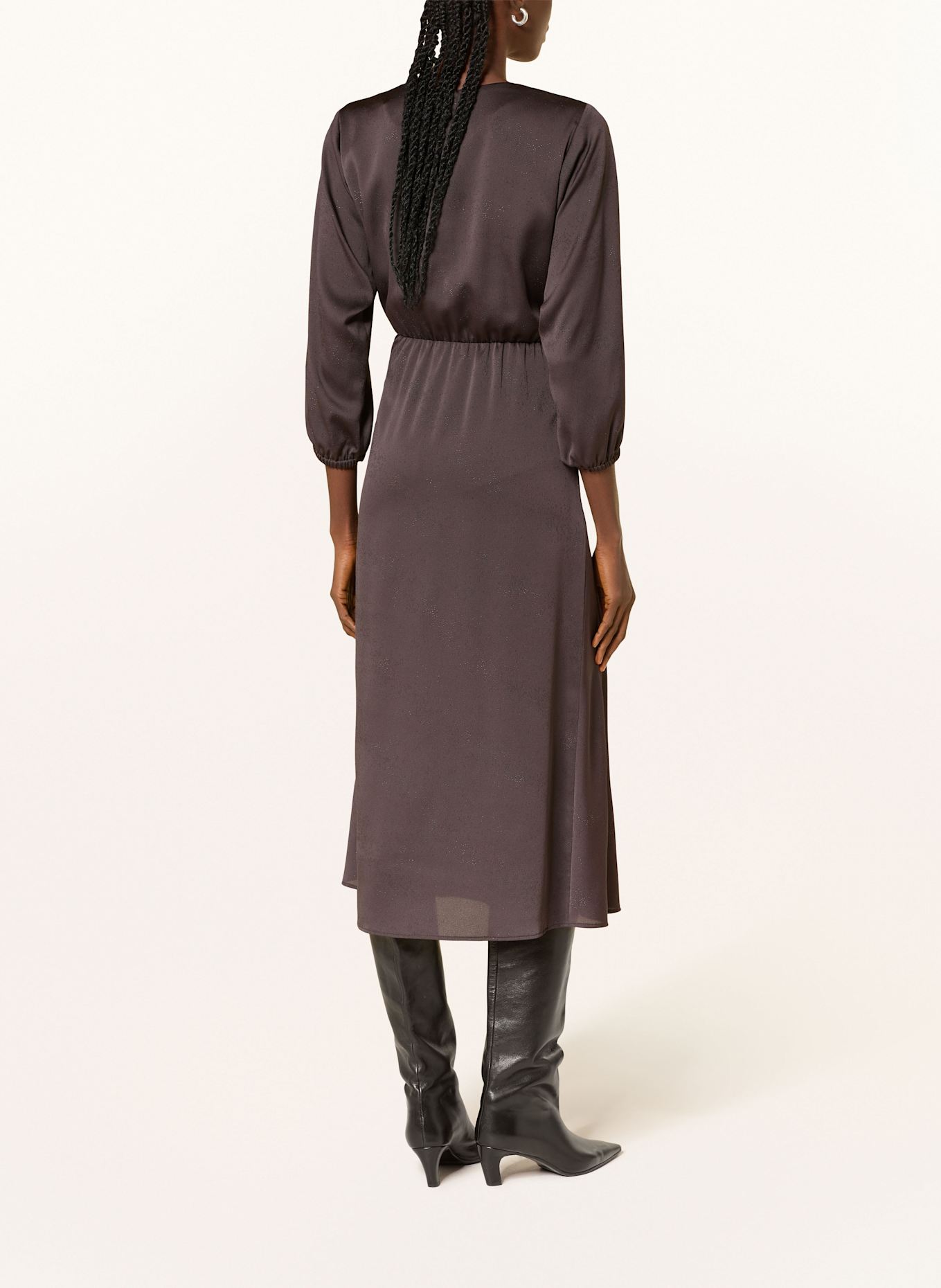 RIANI Dress: DARK BROWN
