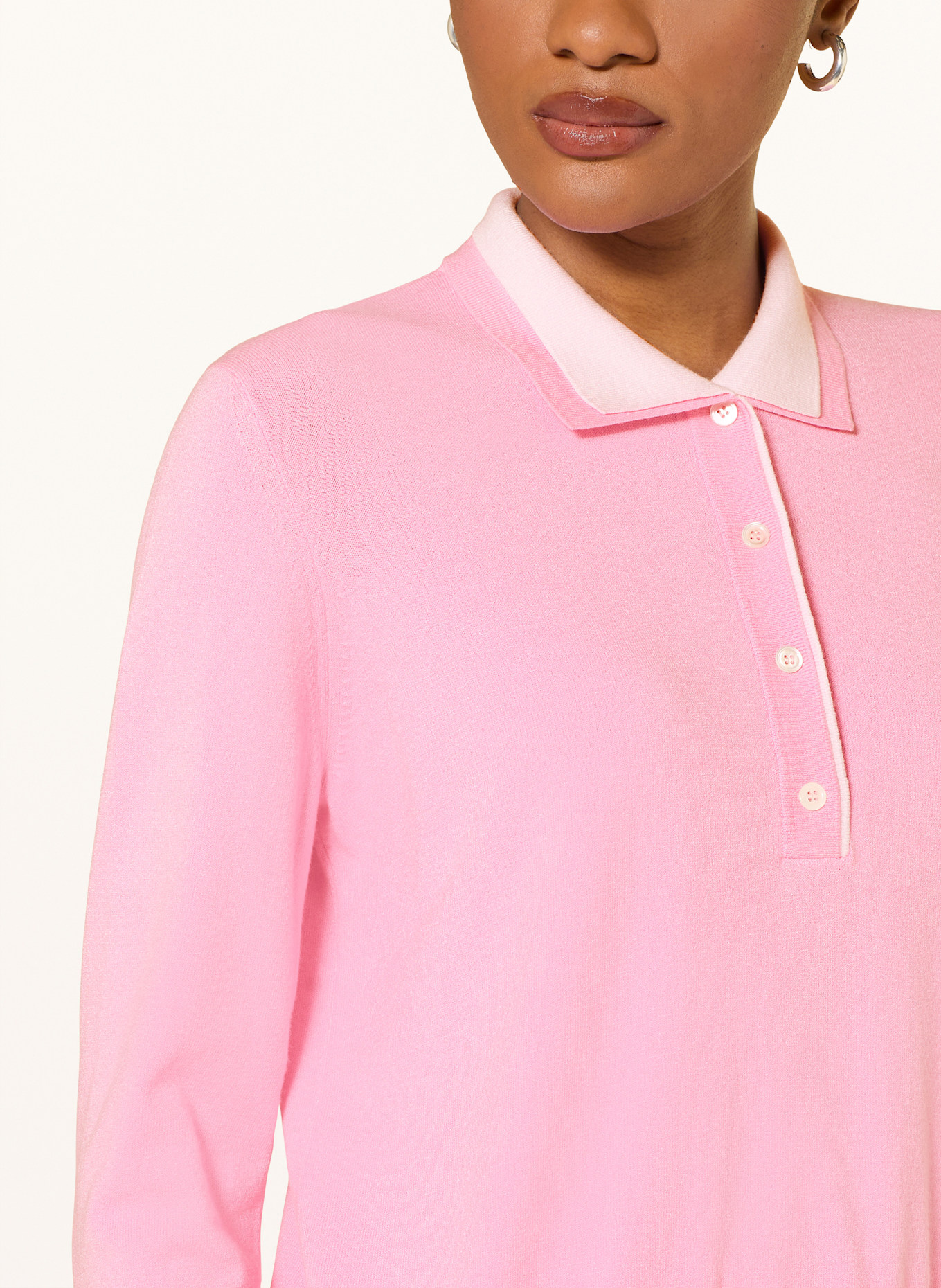 RIANI Koszulka polo z dzianiny: RÓŻOWY / JASNORÓŻOWY