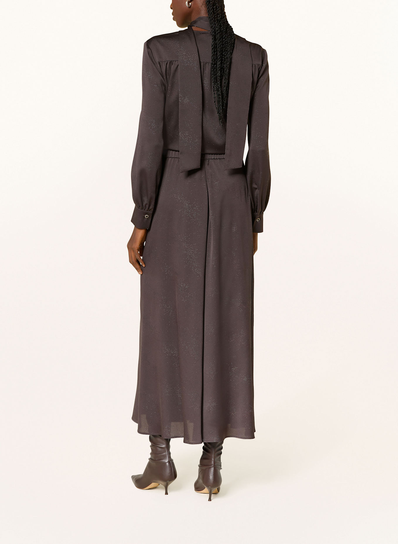 RIANI Sukně s ozdobnými perličkami: TMAVĚ HNĚDÁ