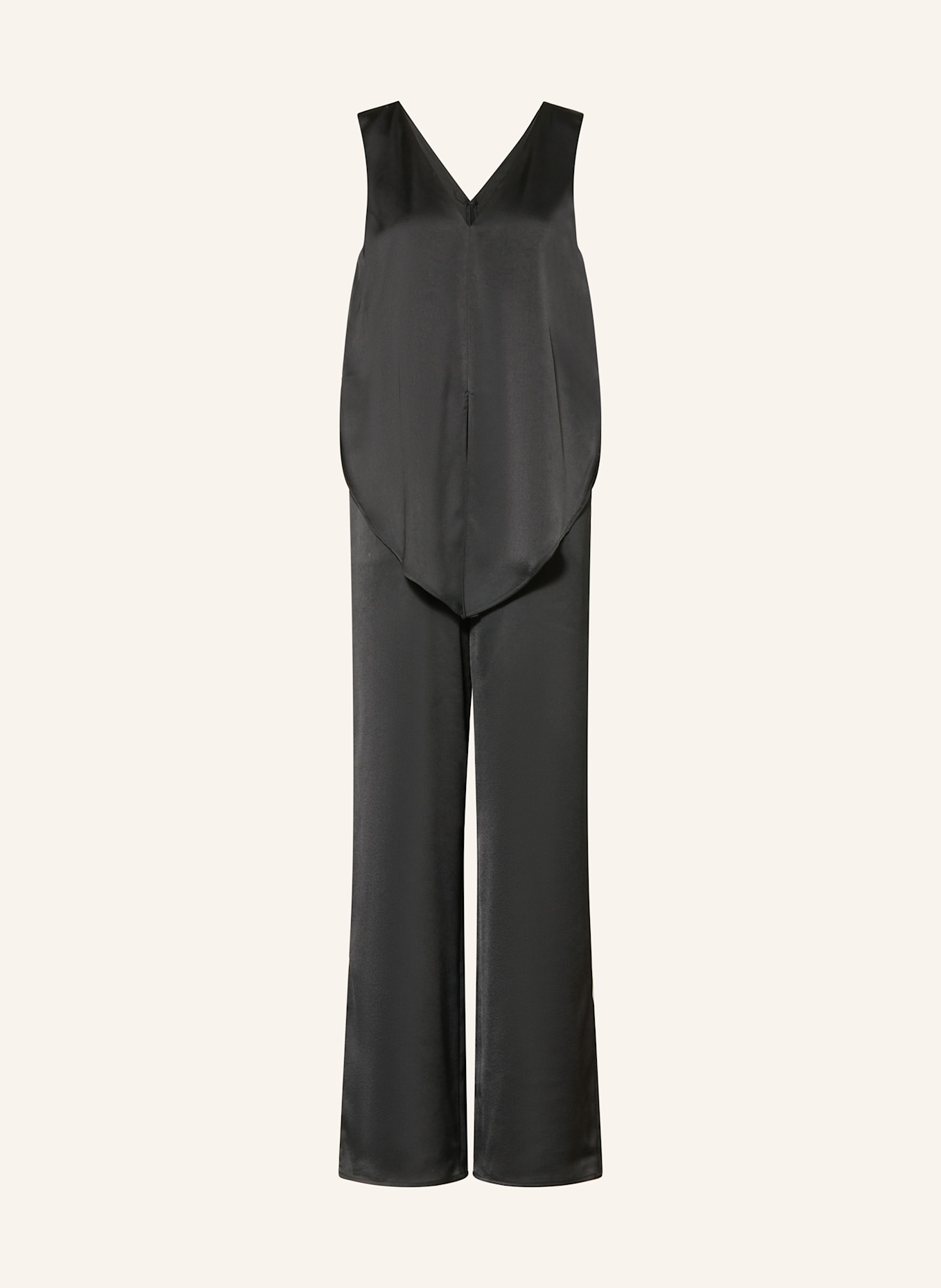 RIANI Jumpsuit aus Satin: SCHWARZ