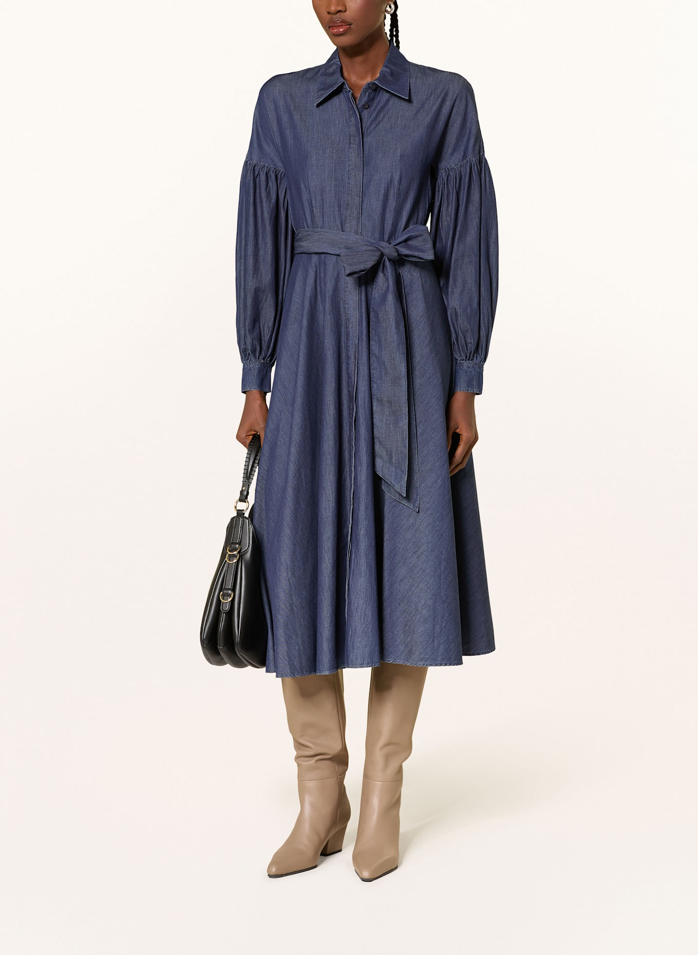 RIANI Džínové košilové šaty: 493 dark blue used