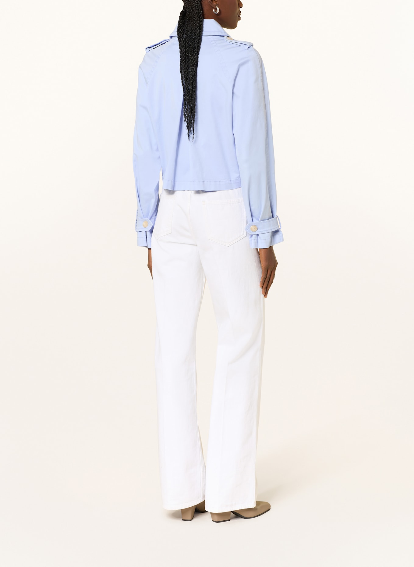 RIANI trenchcoat: LICHTBLAUW