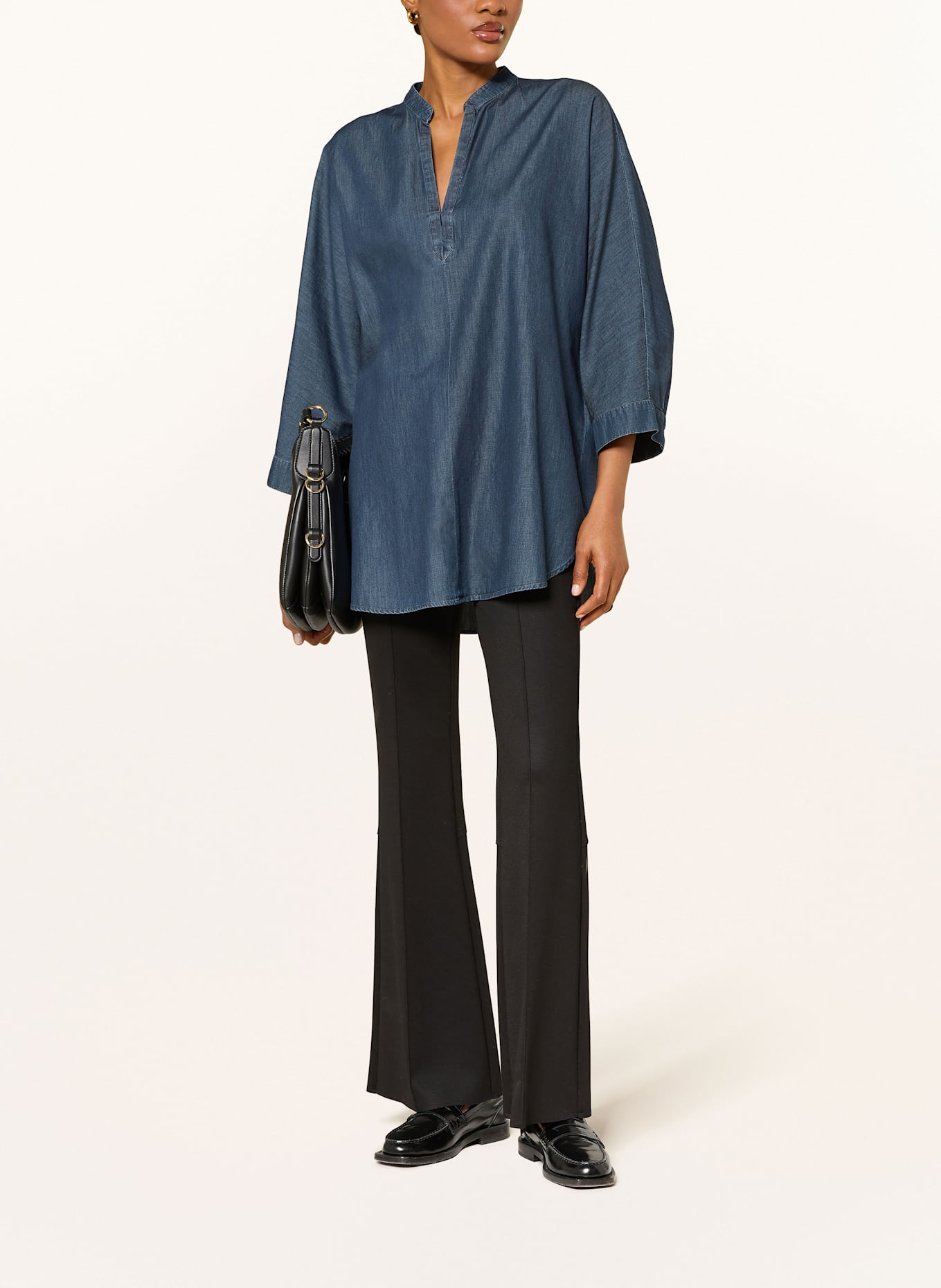 RIANI Blusenshirt in Jeansoptik: 493 dark blue used