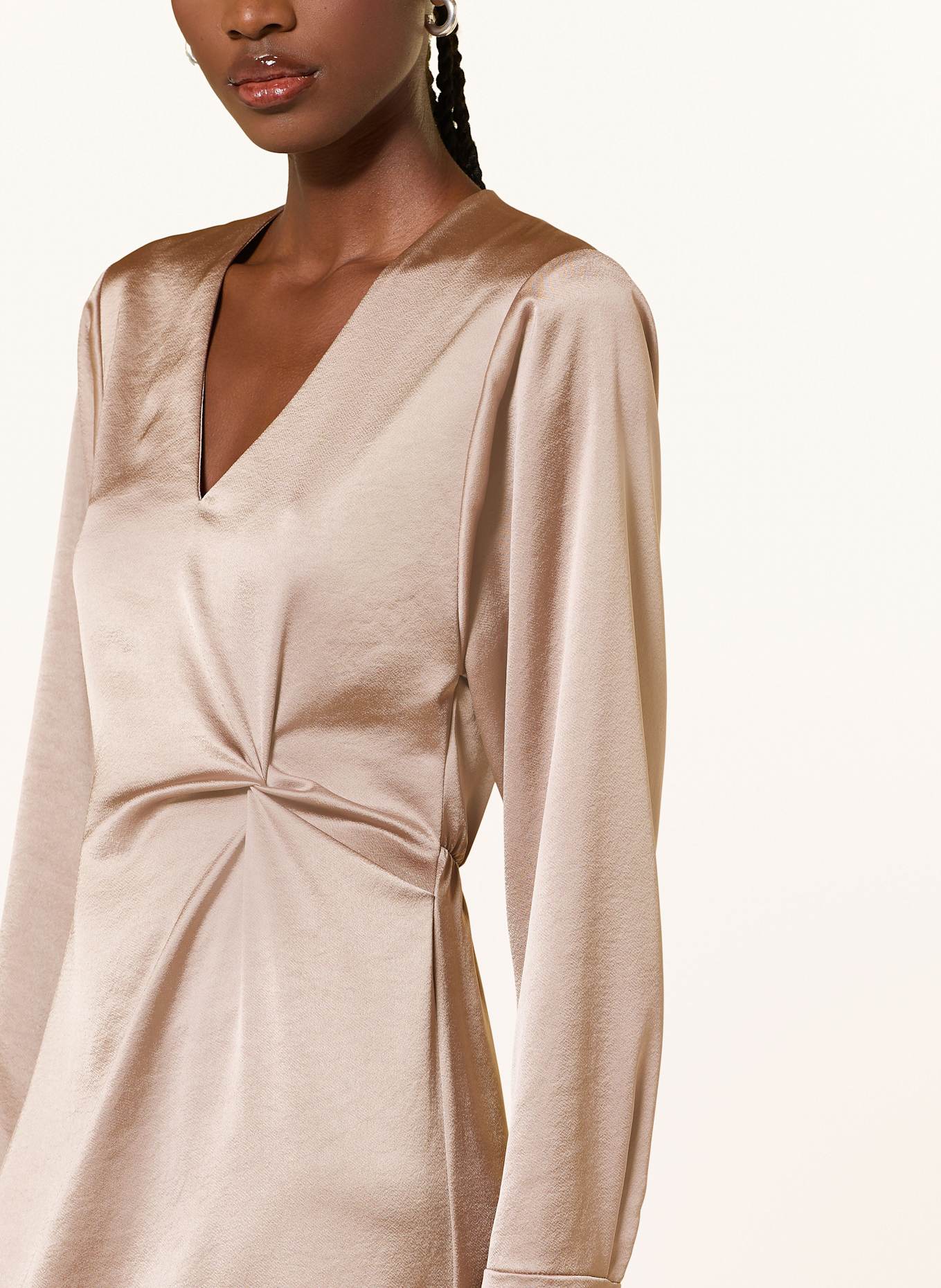 RIANI Satinkleid: TAUPE